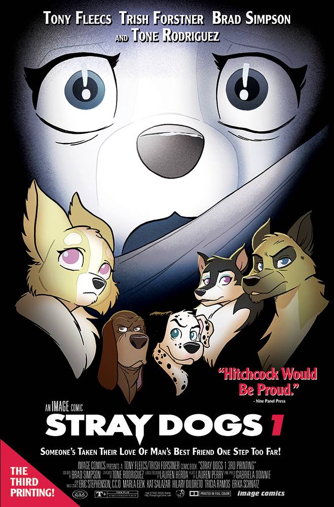 STRAY DOGS #1 3RD PRINT VARIANT 2021 comic book IMAGE COMICS