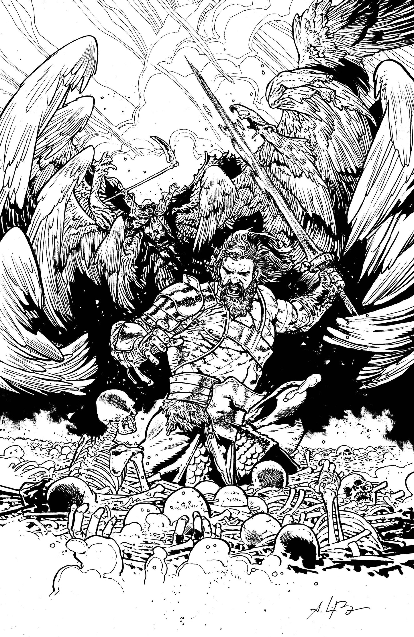 SKYBOUND X #2 1:10 B&W VUONG & KNIIVILA VARIANT 2021 Skybound IMAGE COMICS