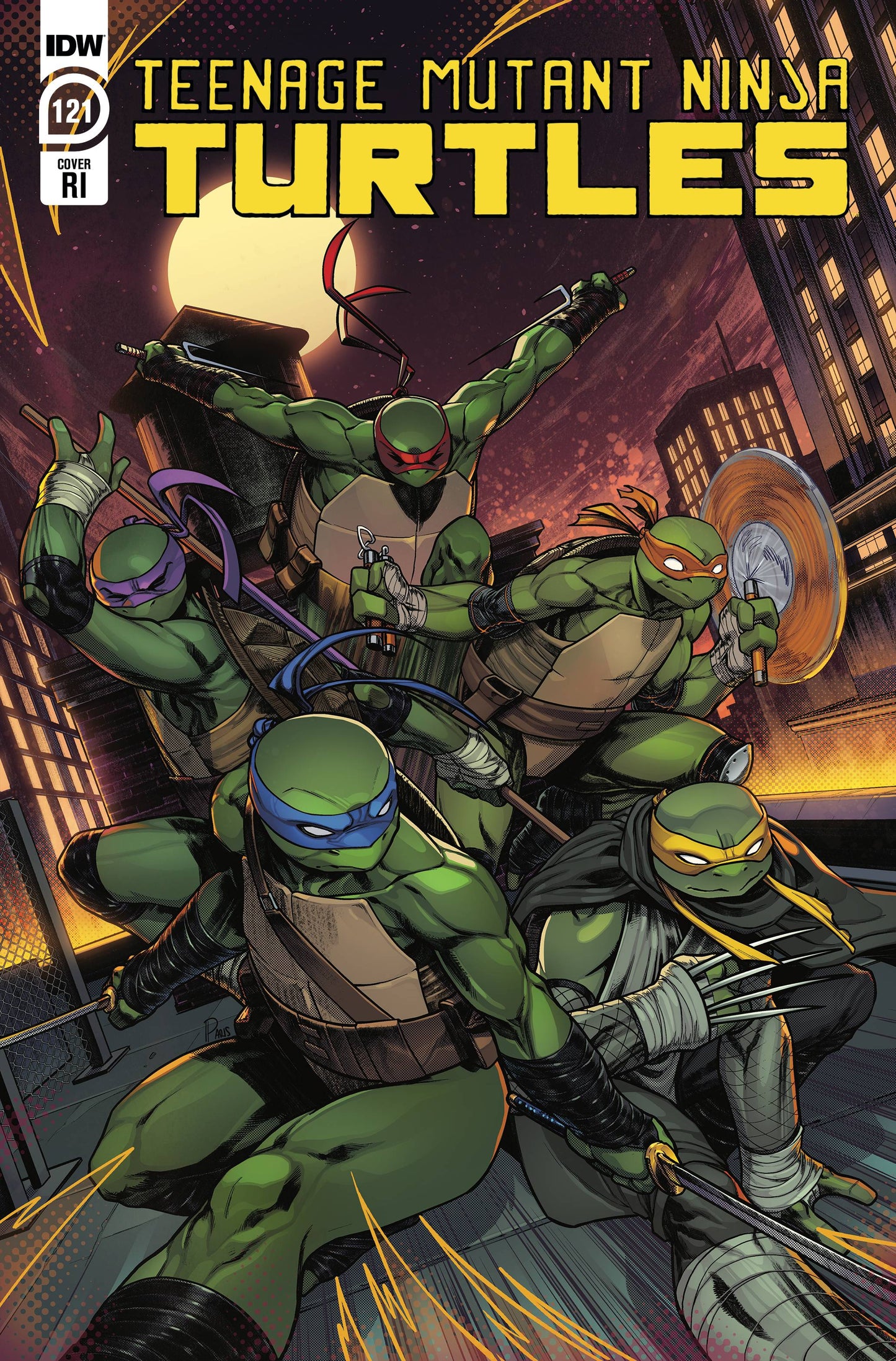 TMNT #121 1:10 VARIANT 2021 TMNT IDW PUBLISHING