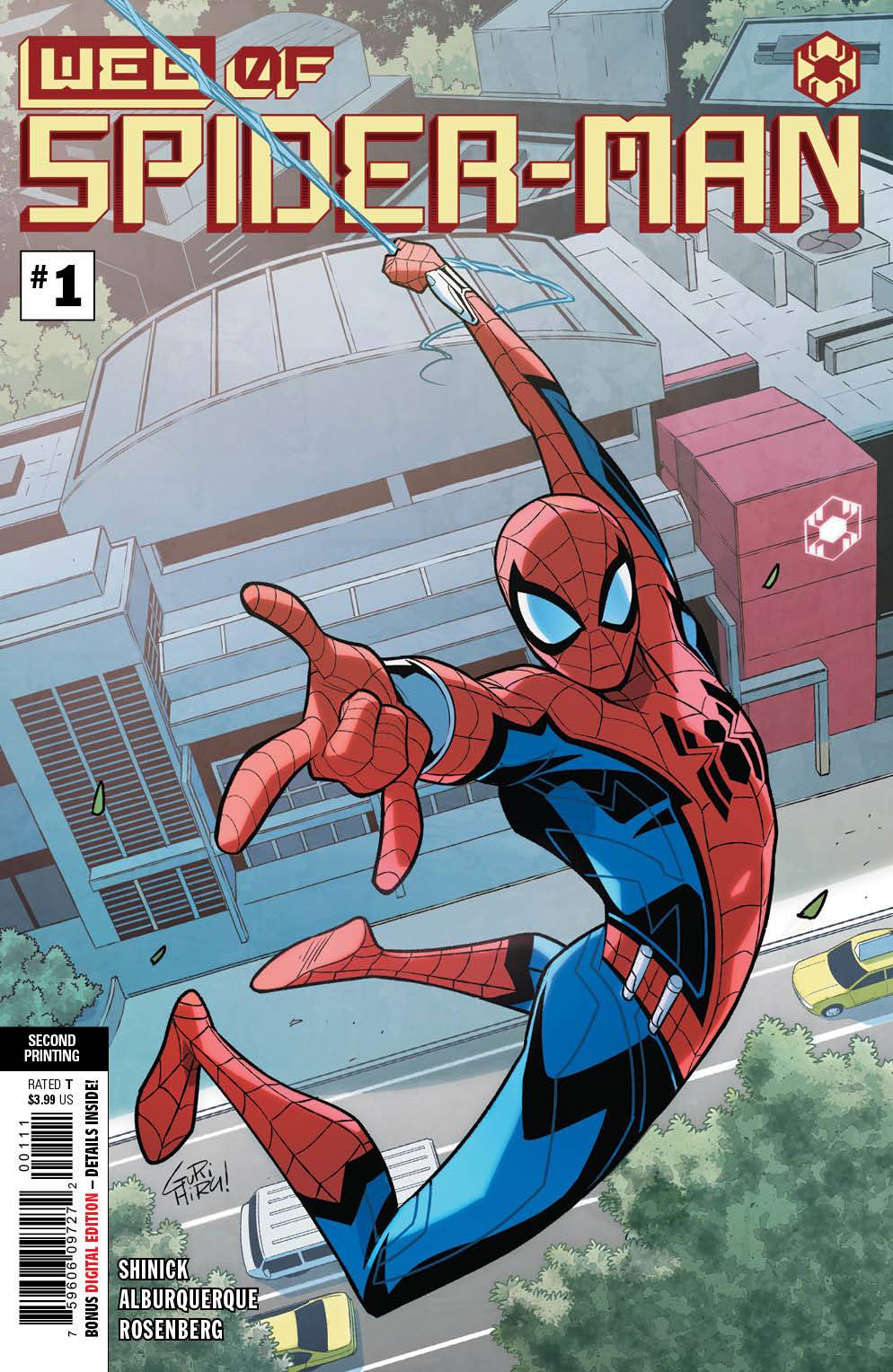 WEB OF SPIDER-MAN #1 2ND PRINT GURIHIRU VARIANT 2021 (1ST APP HARLEY KEENER) Spider-Man MARVEL COMICS