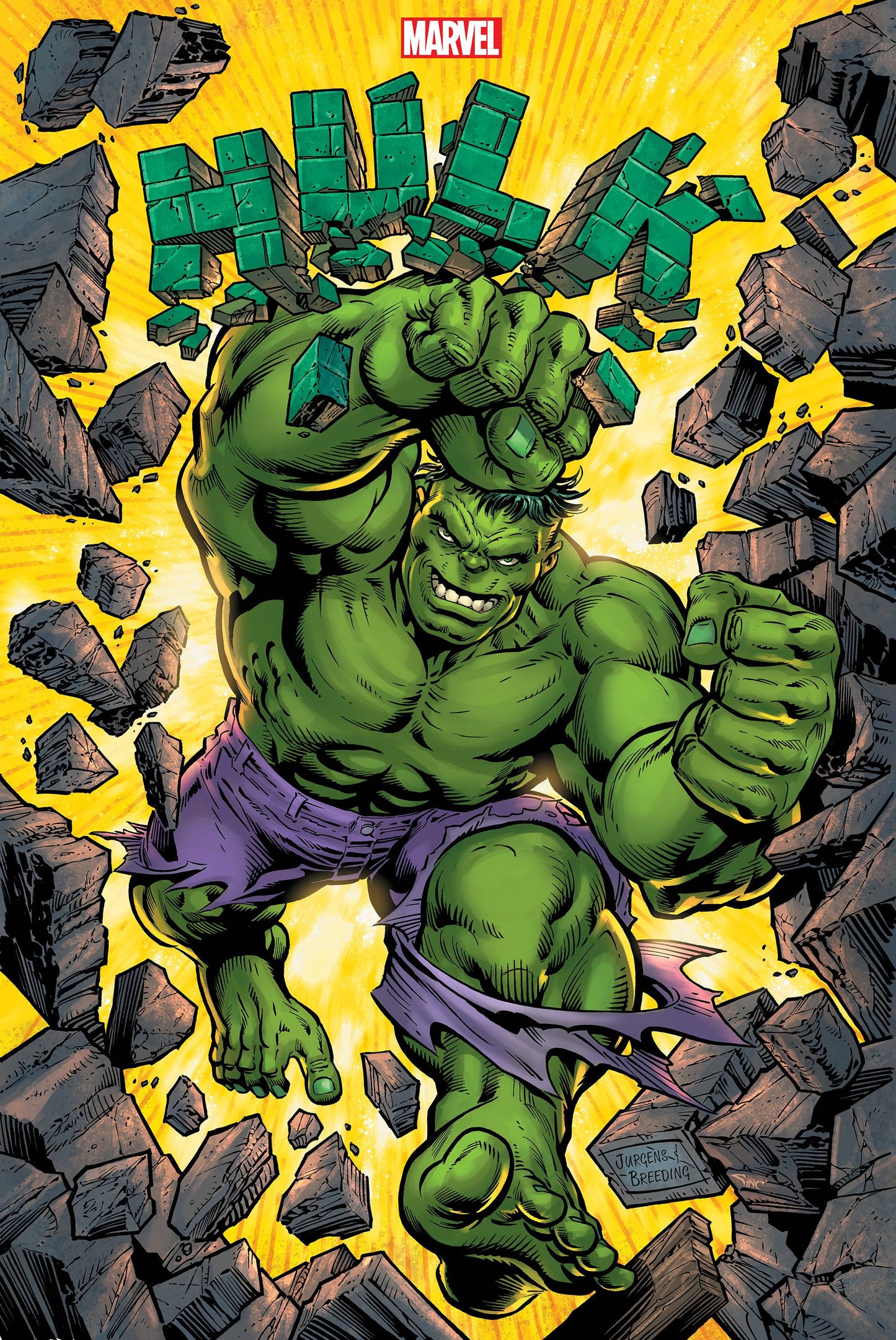 HULK #1 JURGENS VARIANT 2021 comic book MARVEL PRH