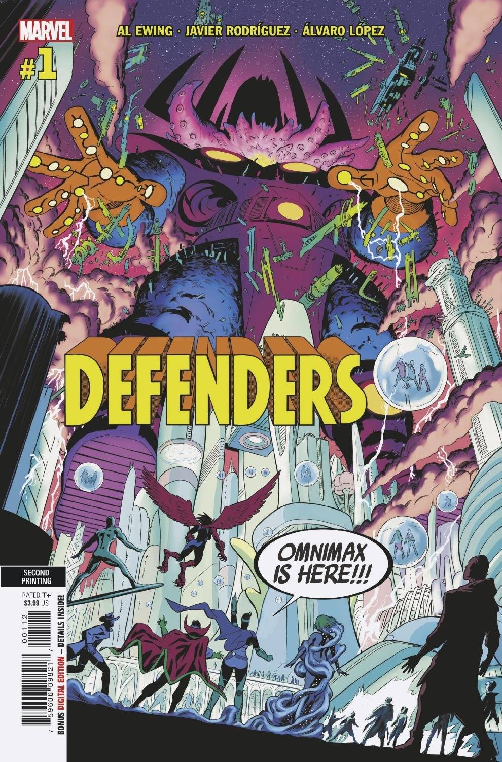 DEFENDERS #1 2ND PRINT VARIANT 2021 Defenders MARVEL COMICS