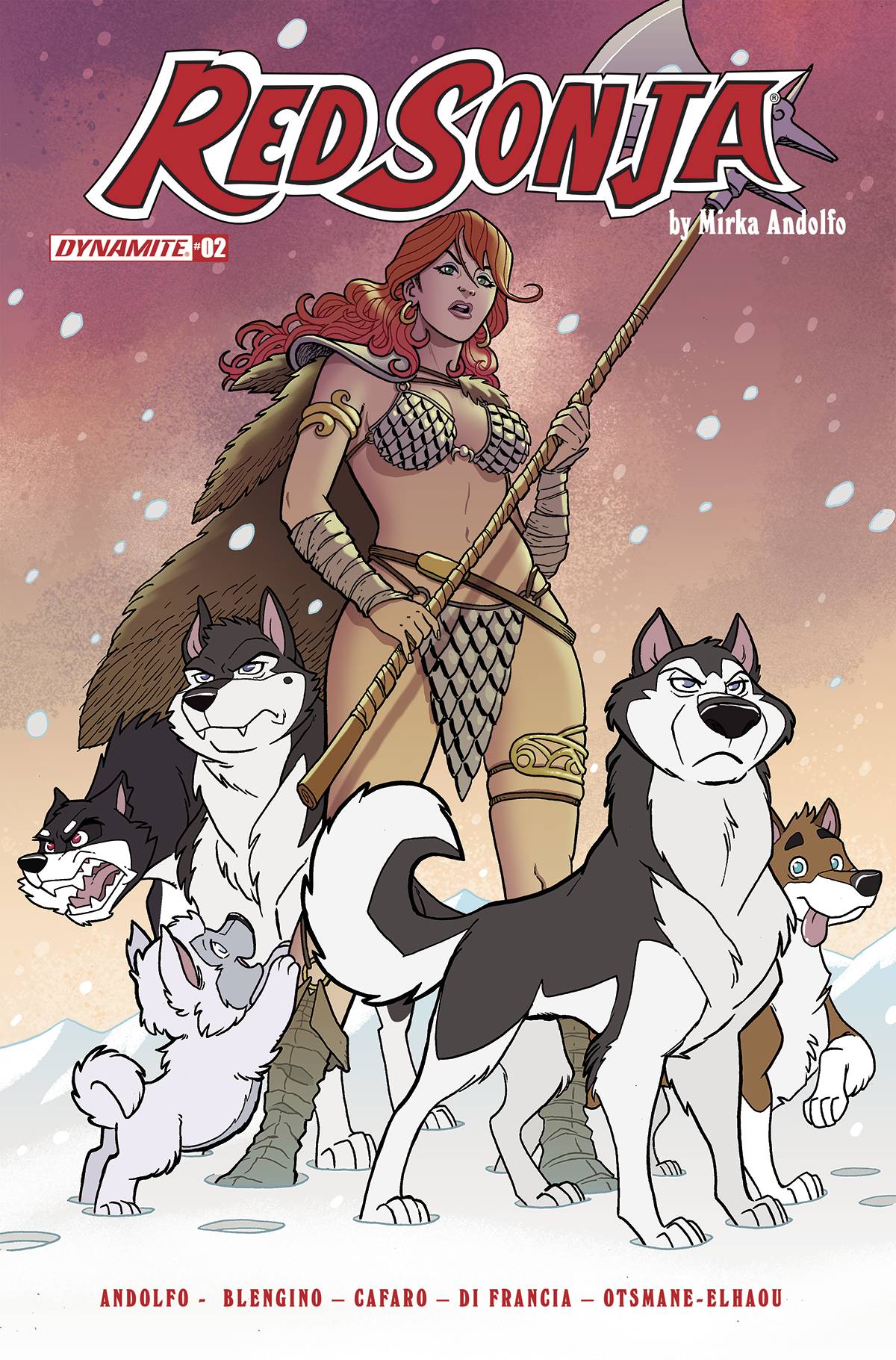 RED SONJA (2021) #2 CVR O FOC BONUS FLEECS VARIANT 2021 Red Sonja DYNAMITE