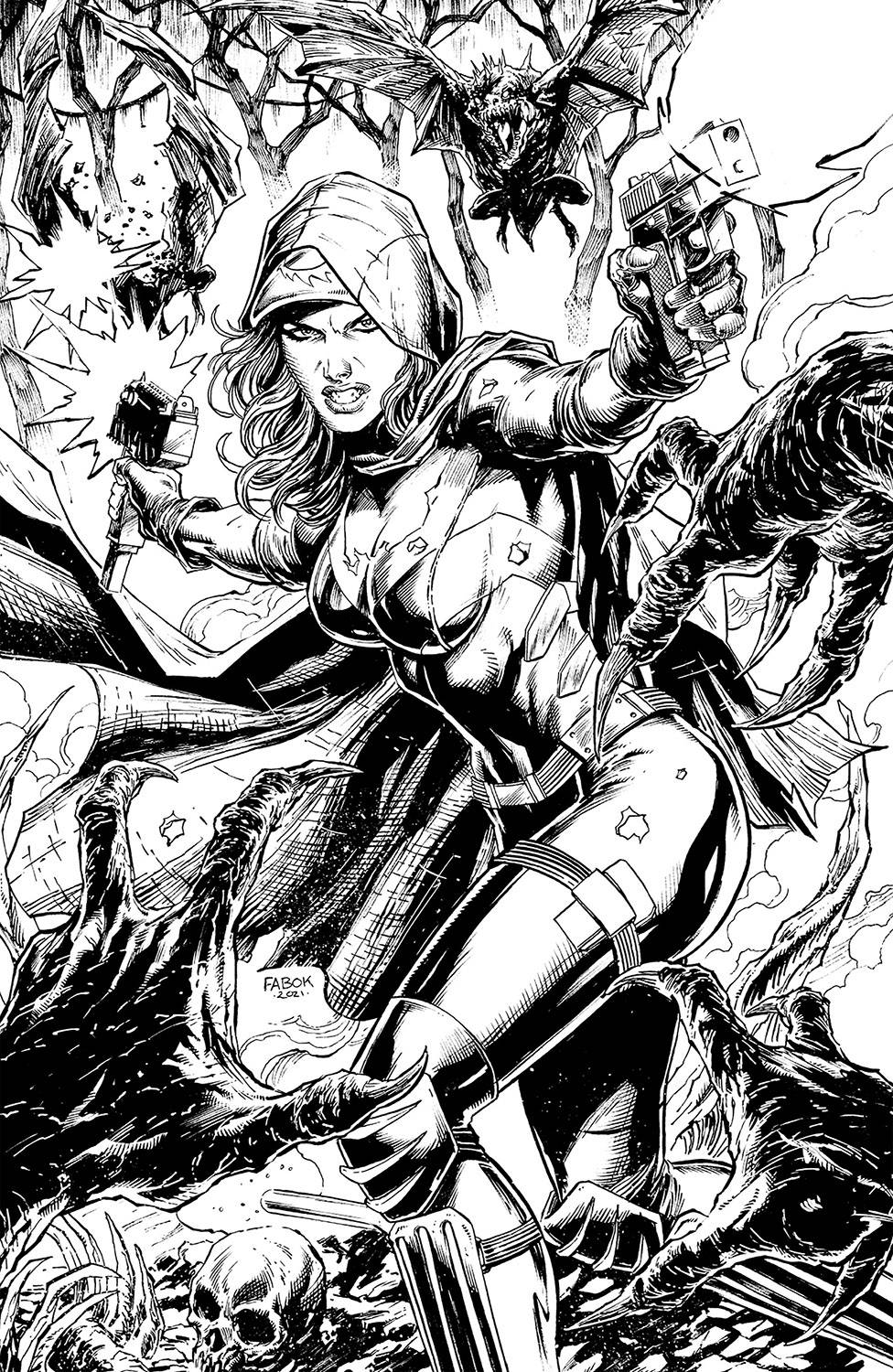 NOCTERRA #7 FABOK B&W VIRGIN 1:25 VARIANT 2022 Nocterra IMAGE COMICS