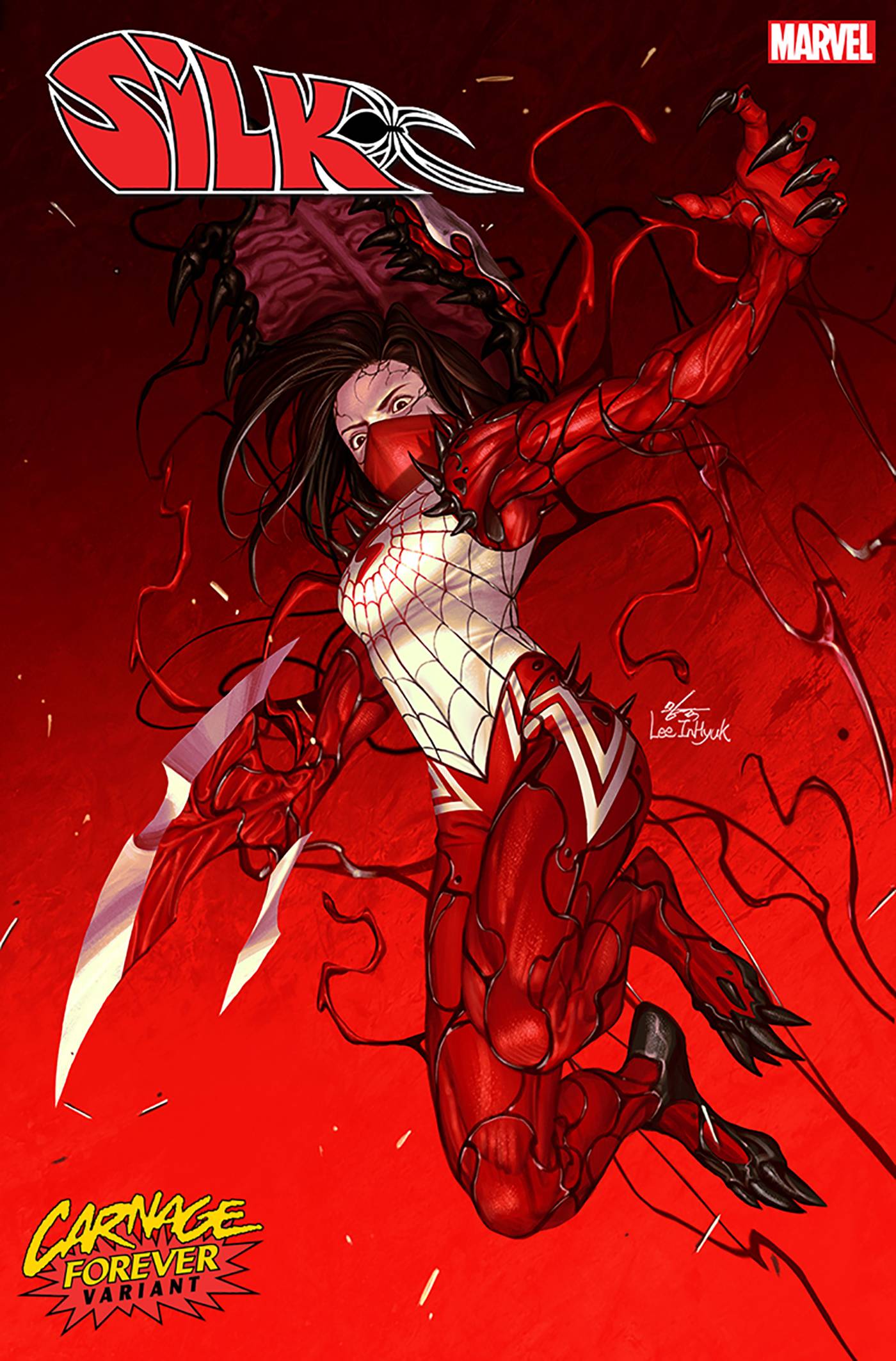 SILK #3 INHYUK LEE CARNAGE FOREVER VARIANT 2022 Silk MARVEL PRH