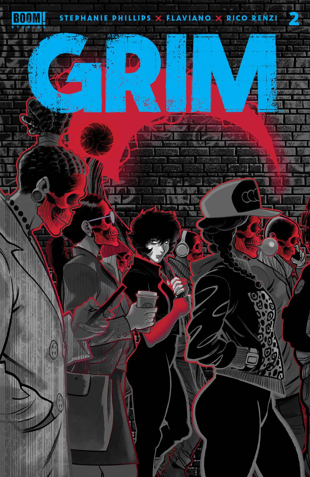 GRIM #2 2ND PRINT FLAVIANO VARIANT 2022 Grim BOOM! STUDIOS