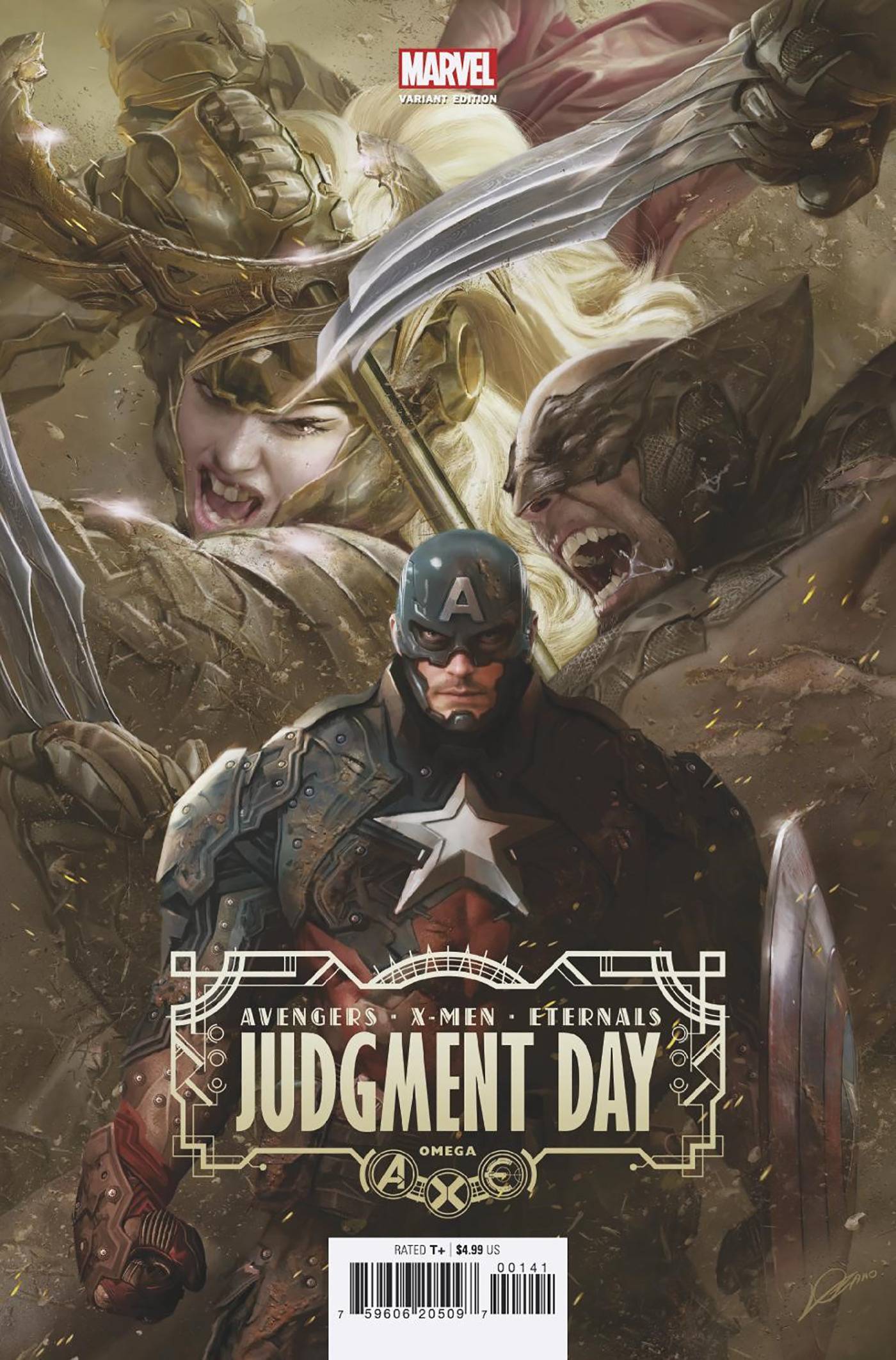 AXE JUDGMENT DAY OMEGA #1 LOZANO VARIANT 2022 X-Men MARVEL PRH