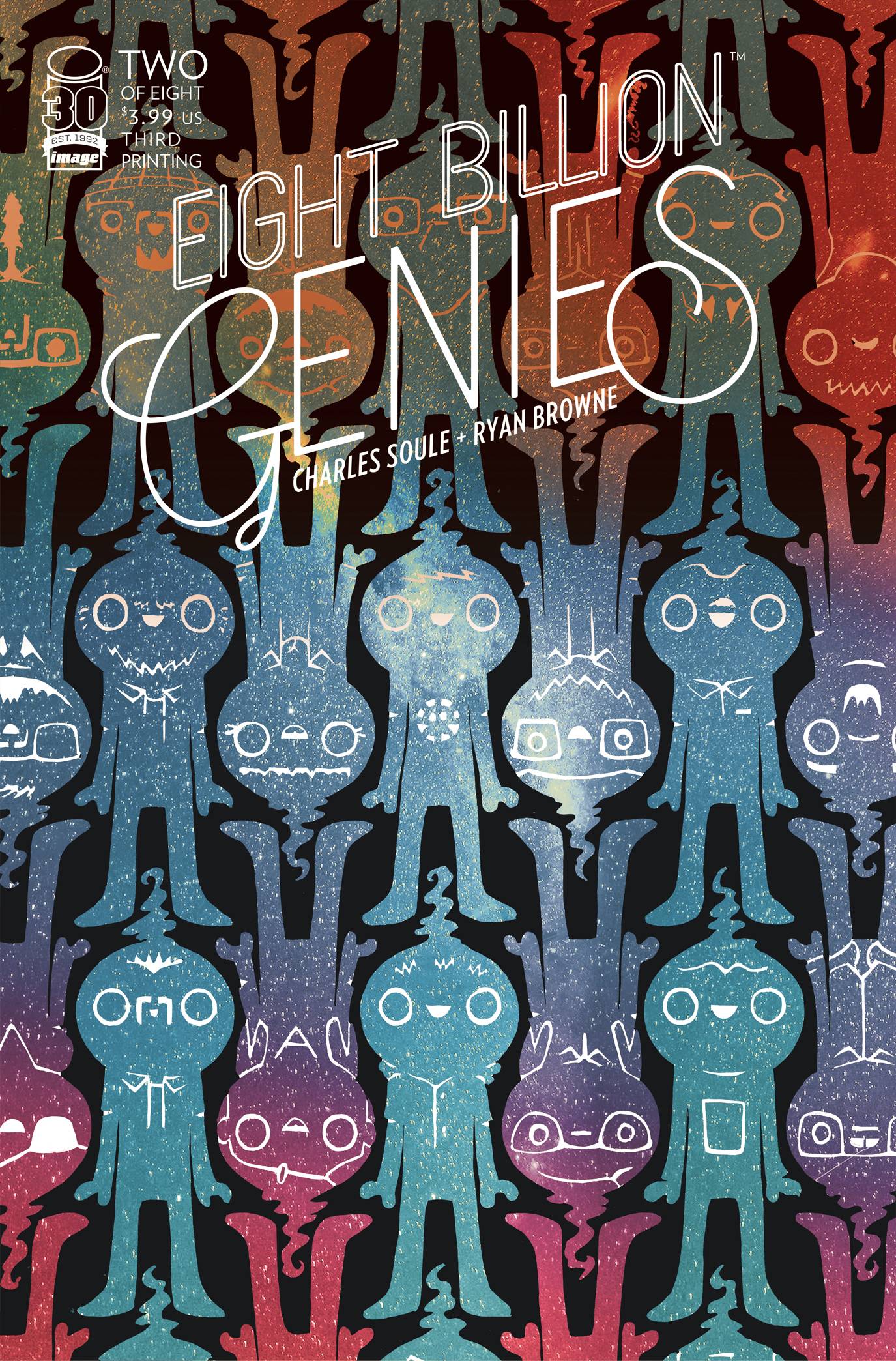 EIGHT BILLION GENIES #2 3RD PRINT VARIANT 2022 Eight Billion Genies IMAGE COMICS