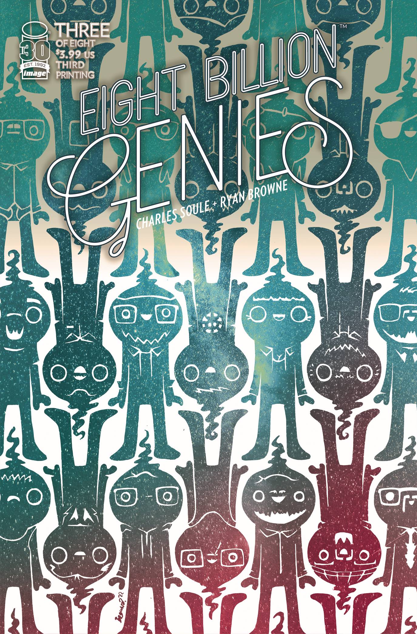 EIGHT BILLION GENIES #3 3RD PRINT VARIANT 2022 Eight Billion Genies IMAGE COMICS