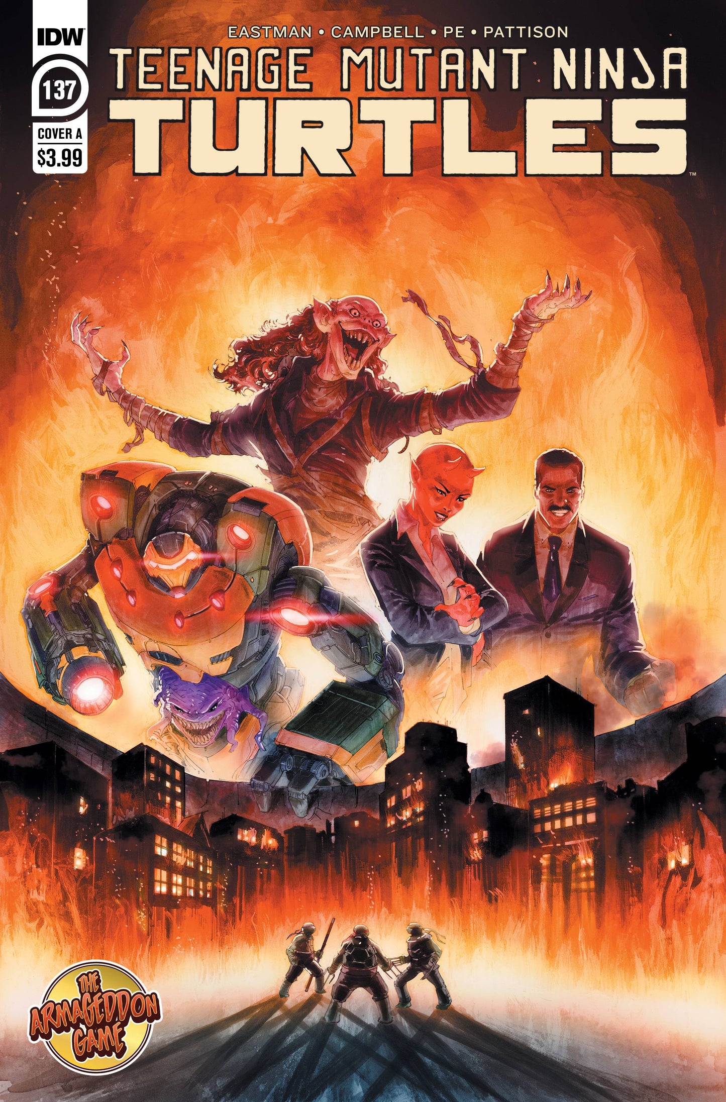 TMNT ONGOING #137 CVR A FERO PE 2023 TMNT IDW PUBLISHING