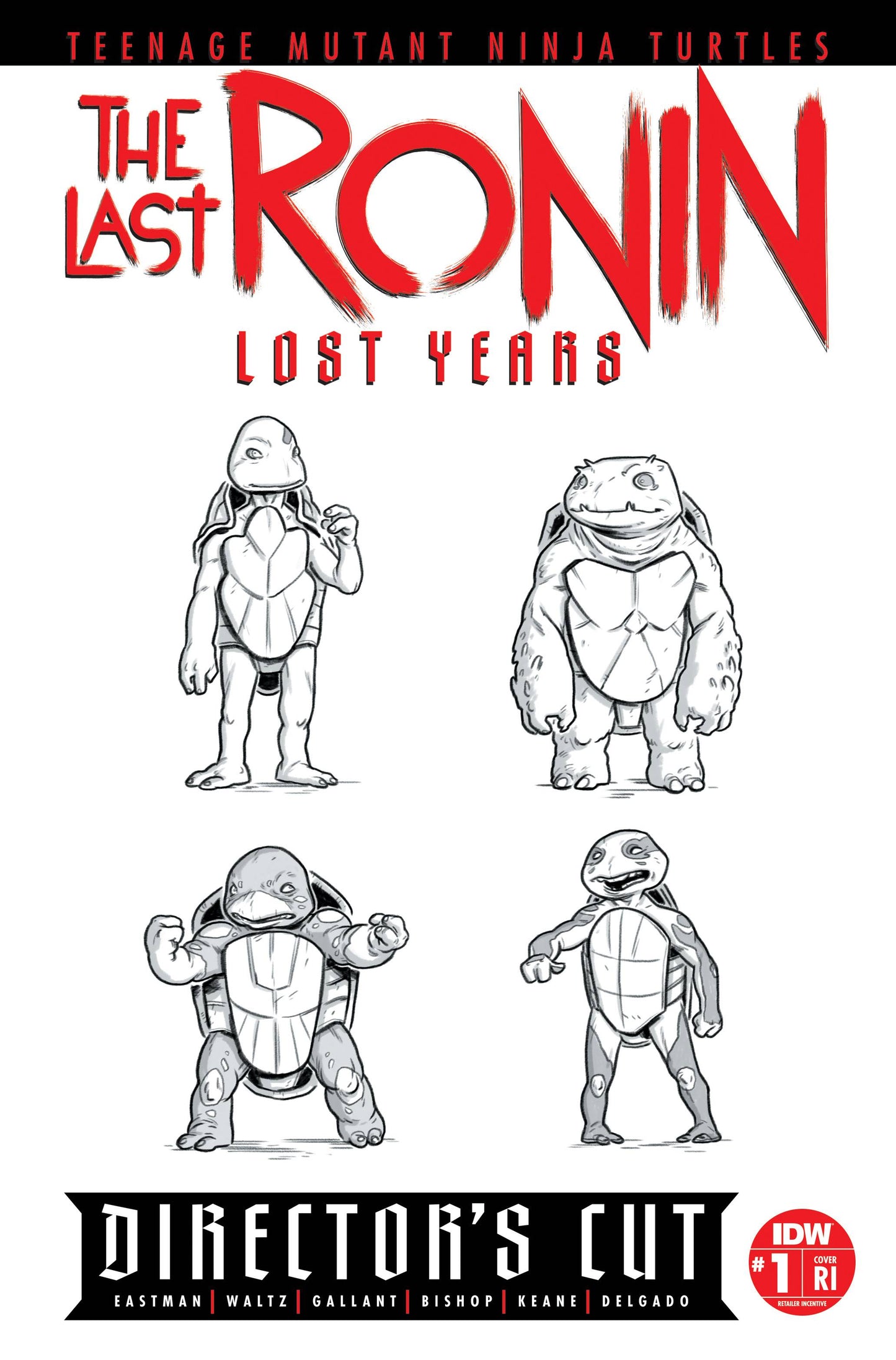 TMNT LAST RONIN LOST YEARS DIRECTORS CUT #1 1:10 VARIANT 2023 TMNT Last Ronin IDW Publishing