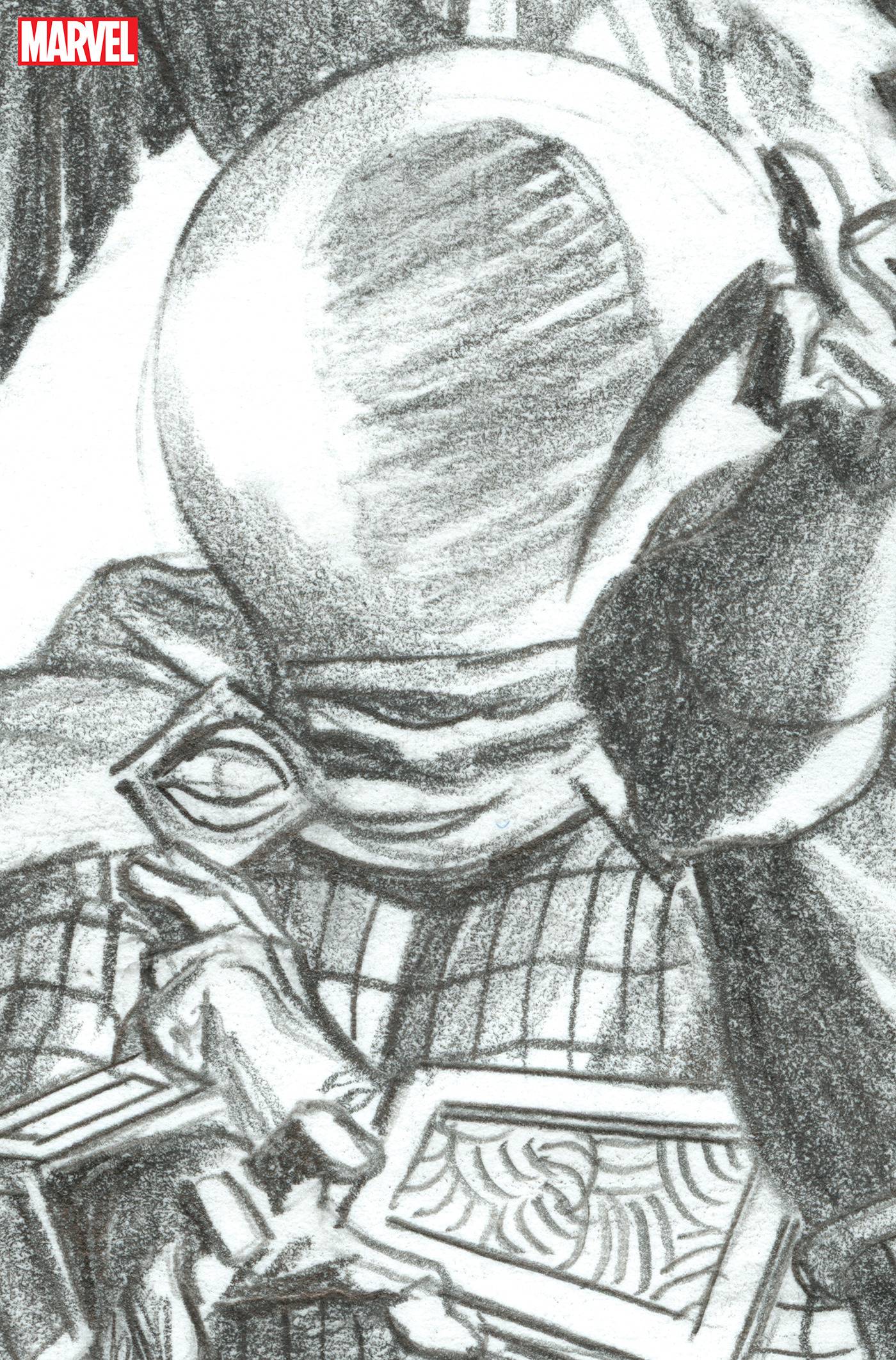 AMAZING SPIDER-MAN #23 ALEX ROSS 1:100 VIRGIN MYSTERIO SKETCH VARIANT 2023 Amazing Spider-Man MARVEL COMICS