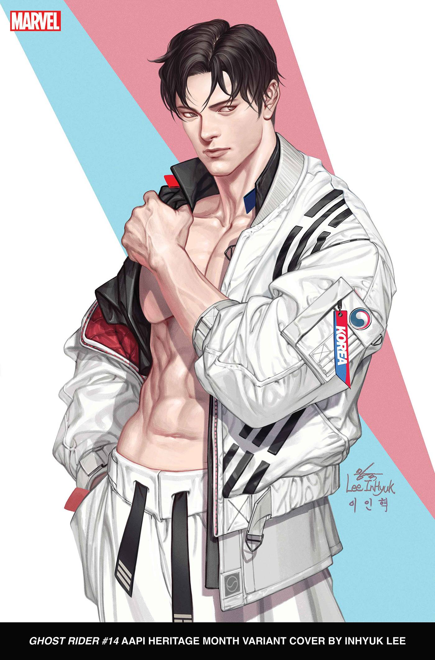 GHOST RIDER #14 INHYUK LEE TAEGUKGI AAPI HERITAGE MONTH VARIANT 2023 Ghost Rider MARVEL COMICS
