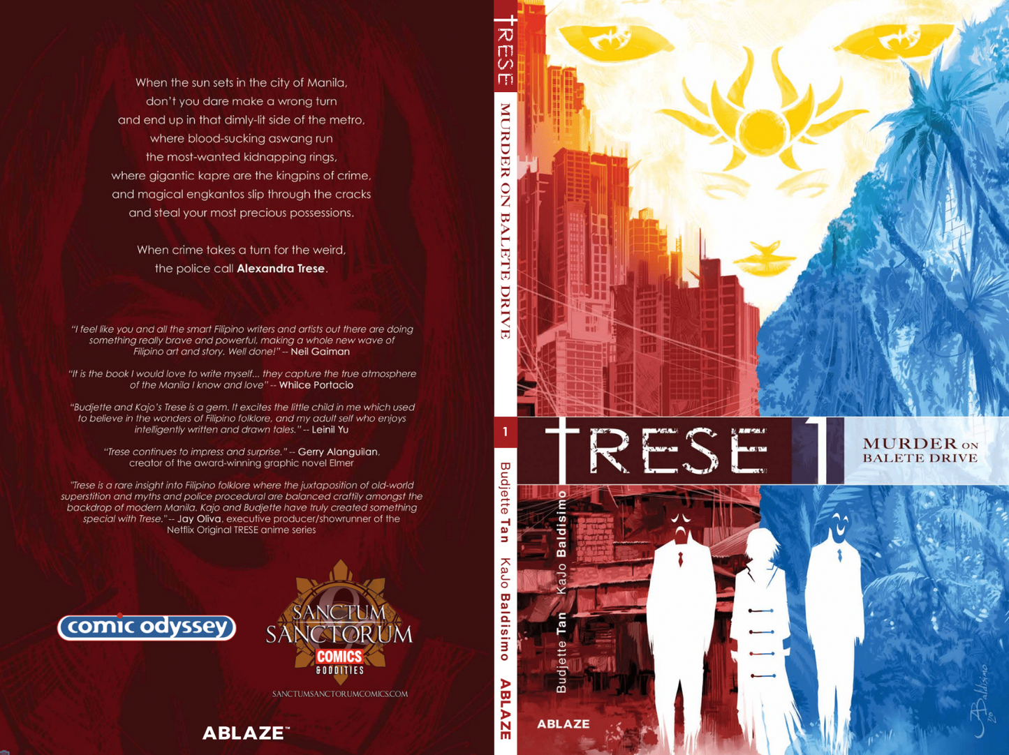 TRESE MURDER ON BALETE DRIVE VOL 01 GRAPHIC NOVEL SSCO & CO KAJO BALDISIMO FLAG VARIANT 2020 Trese ABLAZE, LLC