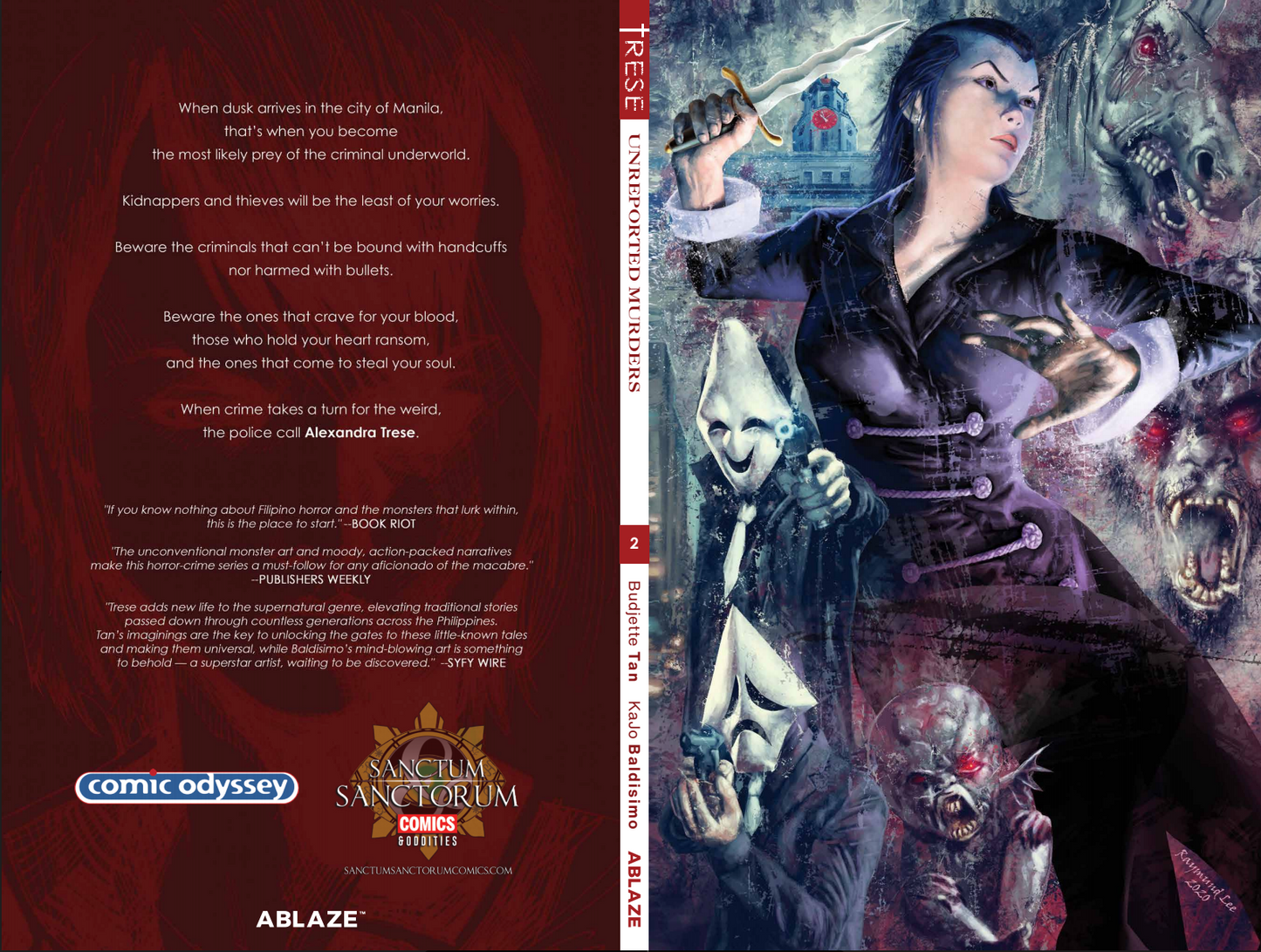 TRESE VOL 02 UNREPORTED MURDERS TRADE PAPERBACK SSCO & CO RAYMUND LEE EXCLUSIVE VIRGIN VARIANT 2021 GRAPHIC NOVEL ABLAZE, LLC