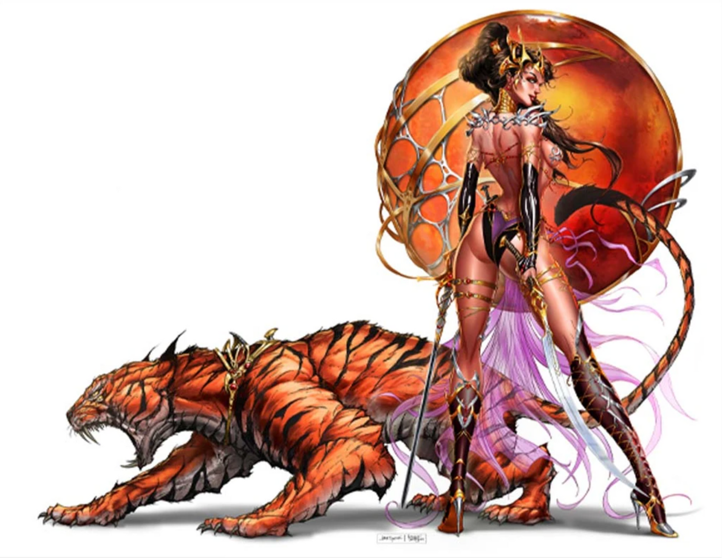 DEJAH THORIS VS. JOHN CARTER OF MARS #1 VIRGIN JAMIE TYNDALL EXCLUSIVE VARIANT comic book ABSOLUTE COMICS GROUP / RED GI