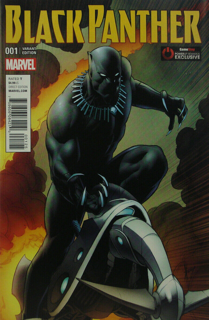 BLACK PANTHER #1 GAMESTOP KEOWN VARIANT 2016 comic books MARVEL COMICS