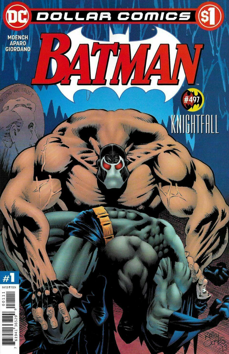 DOLLAR COMICS BATMAN #497 (REPRINT KNIGHTFALL BANE) comic book DC COMICS