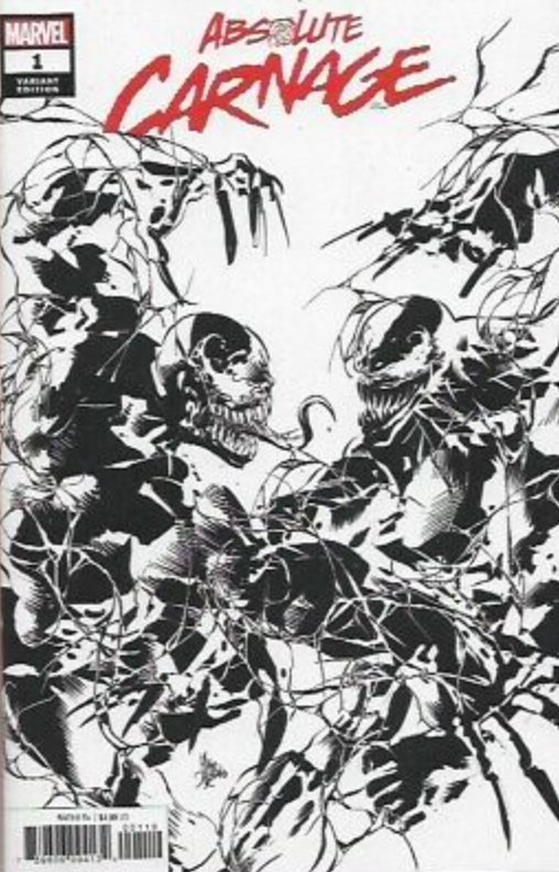 ABSOLUTE CARNAGE #1 DEODATO B&W SKETCH VARIANT 2019 comic book MARVEL COMICS