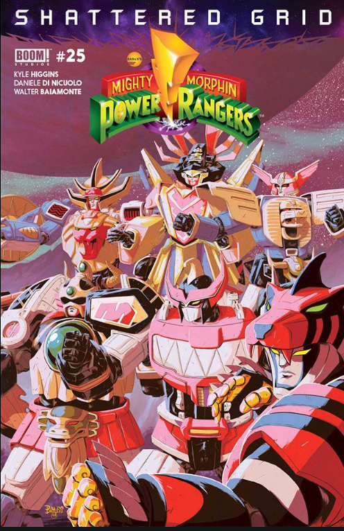 MIGHTY MORPHIN POWER RANGERS #25 SHATTERED GRID MEGAZORD EXCLUSIVE VARIANT 2018 MMPR BOOM! STUDIOS
