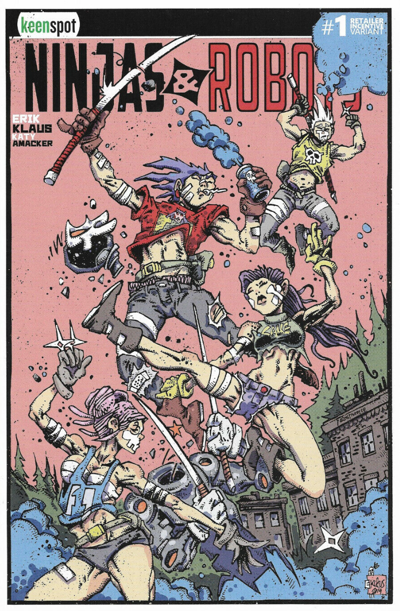 NINJAS & ROBOTS #1 KLAUS & EASTMAN 1:5 VARIANT 2020 KEENSPOT ENTERTAINMENT