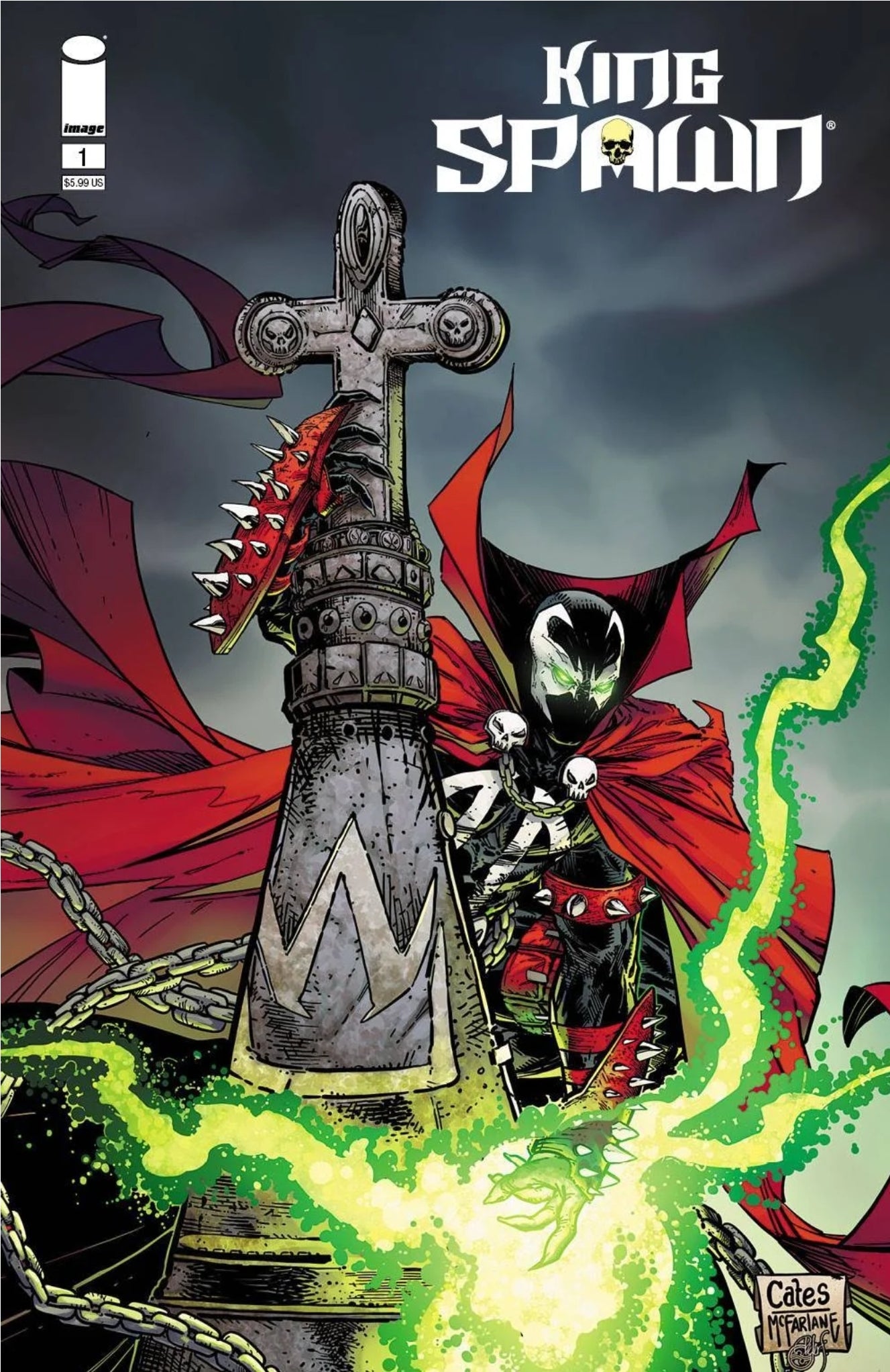 KING SPAWN #1 CVR G CATES 2021 Spawn IMAGE COMICS