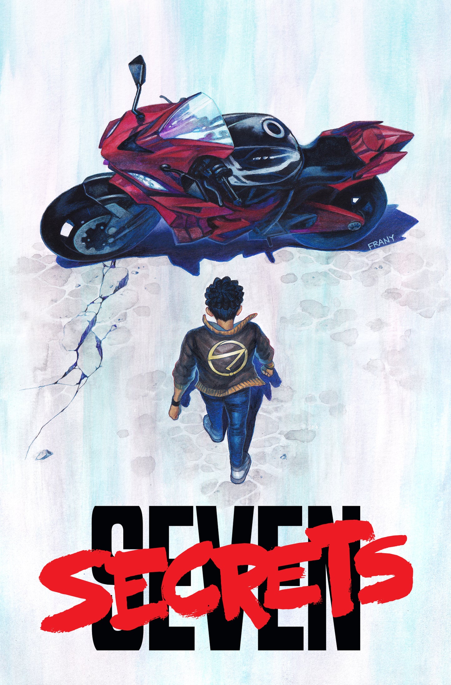 SEVEN SECRETS #1 SSCO & SCC EXCLUSIVE JUSTINE FRANY AKIRA HOMAGE RED FOIL TRADE DRESS VARIANT 2020 Seven Secrets BOOM! STUDIOS