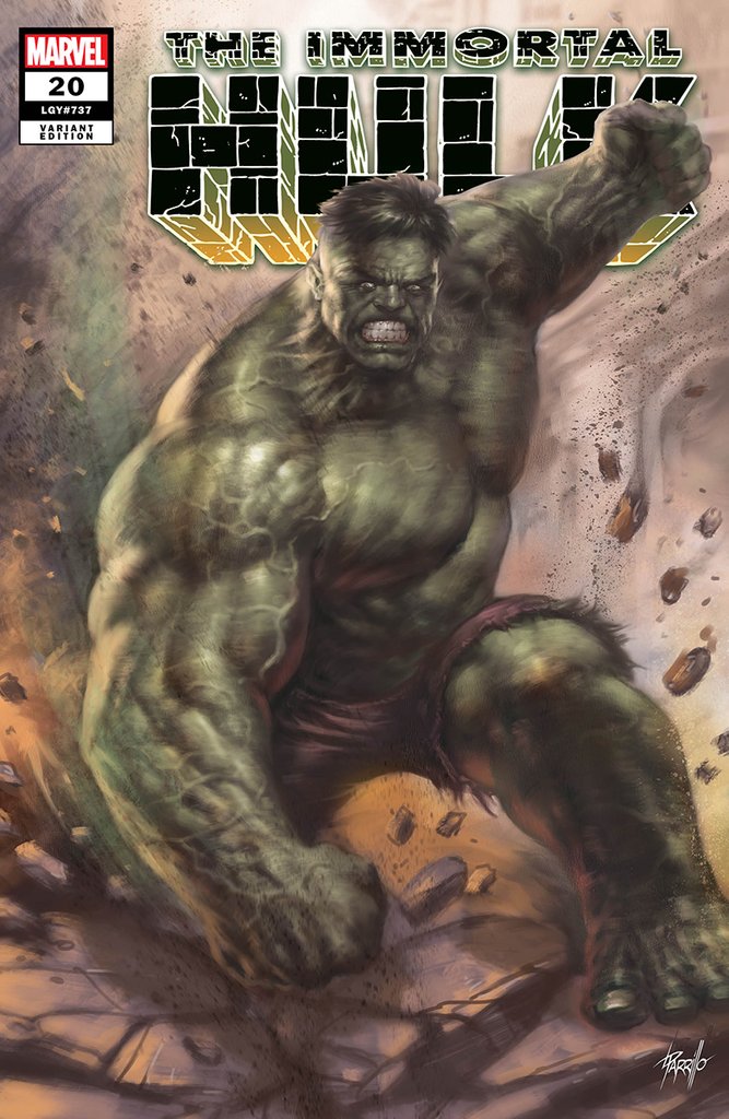IMMORTAL HULK #20 LUCIO PARRILLO EXCLUSIVE VARIANT 2019 Immortal Hulk MARVEL COMICS
