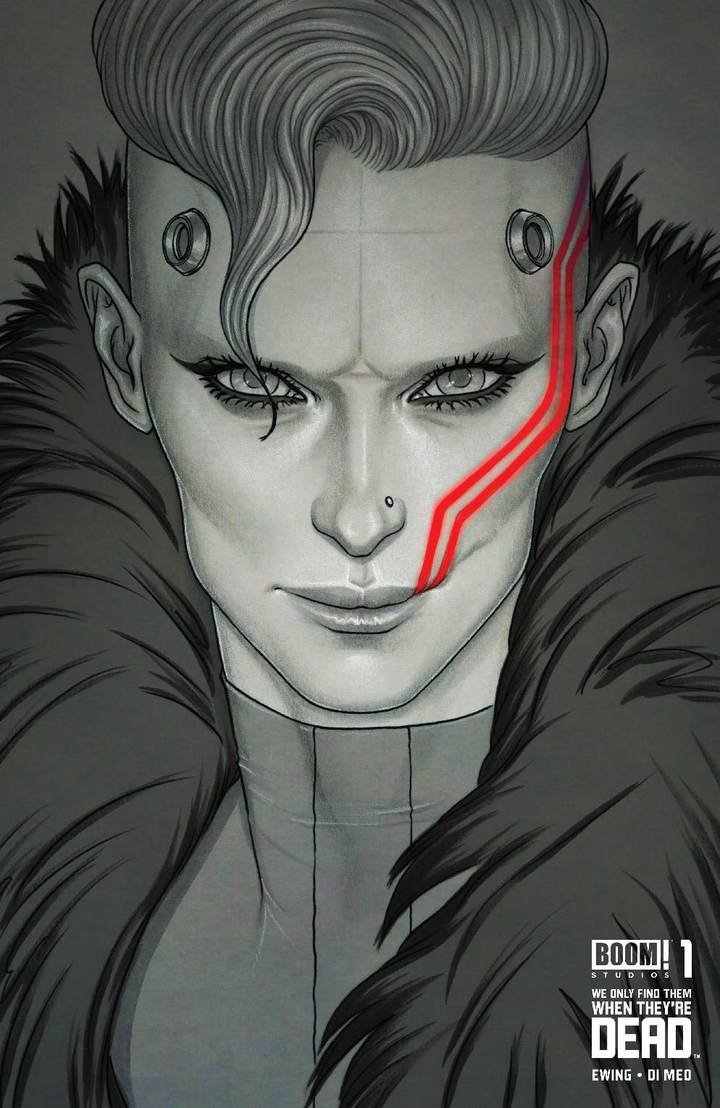 WE ONLY FIND THEM WHEN THEYRE DEAD #1 JENNY FRISON B&W SPOT COLOR VARIANT 2020 We Only Find Them When They're Dead BOOM! STUDIOS