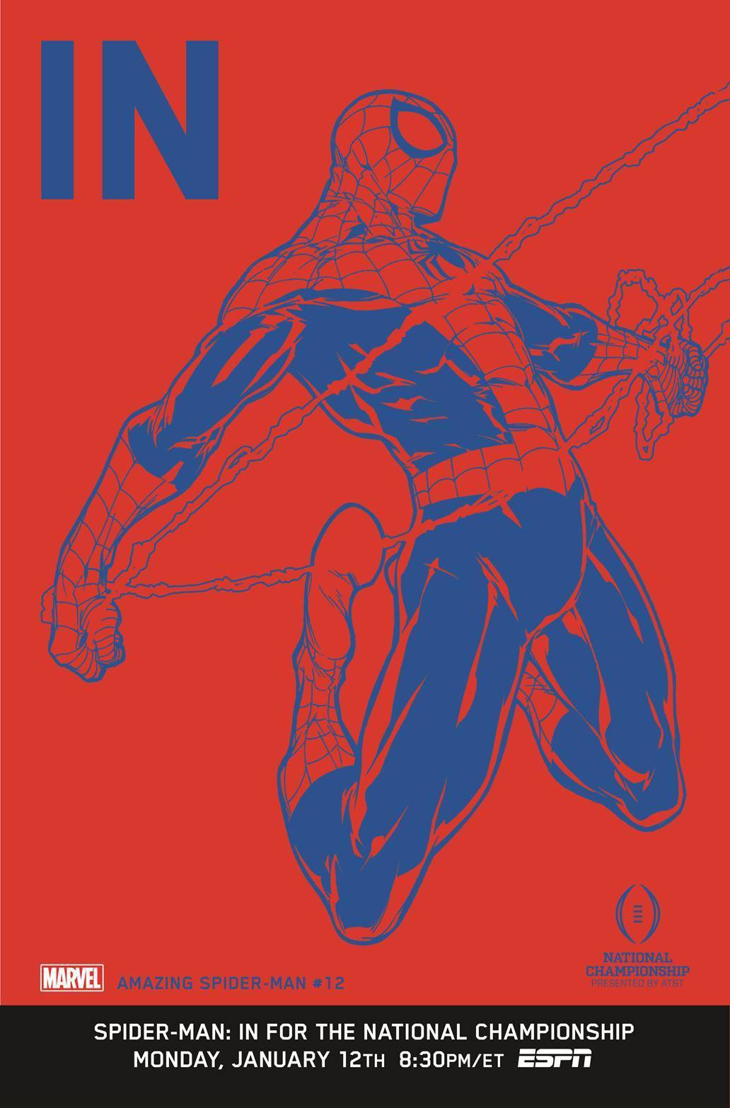 AMAZING SPIDER-MAN #12 1:10 ESPN VARIANT 2015 (1ST APP LEOPARDON) comic book MARVEL COMICS