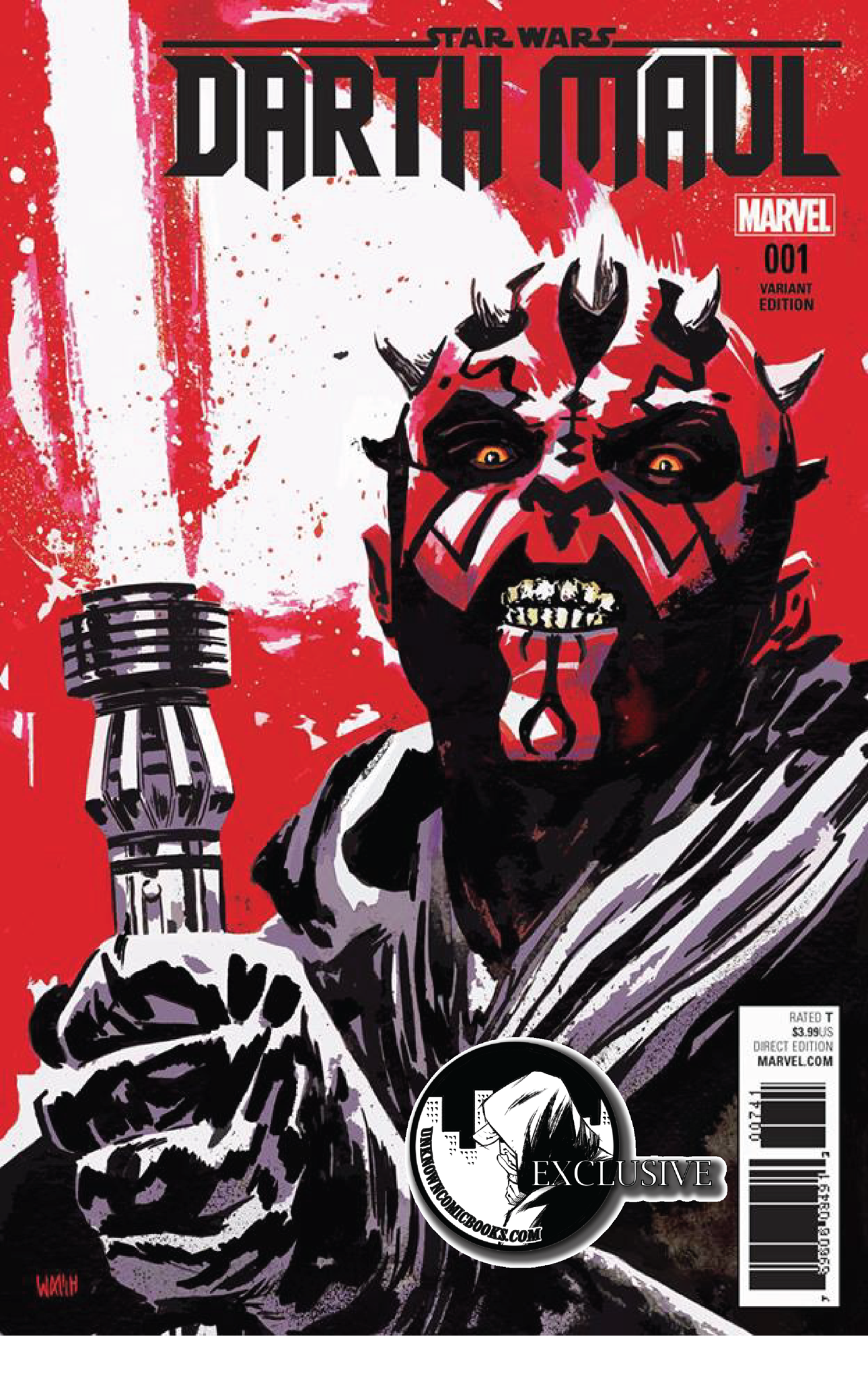 STAR WARS DARTH MAUL #1 WALSH VARIANT Star Wars MARVEL COMICS