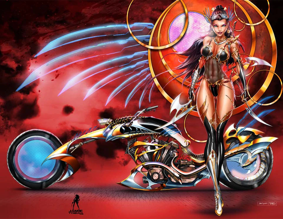 DEJAH THORIS VS. JOHN CARTER OF MARS #2 JAMIE TYNDALL EXCLUSIVE BLOOD VIRGIN VARIANT comic book DYNAMITE