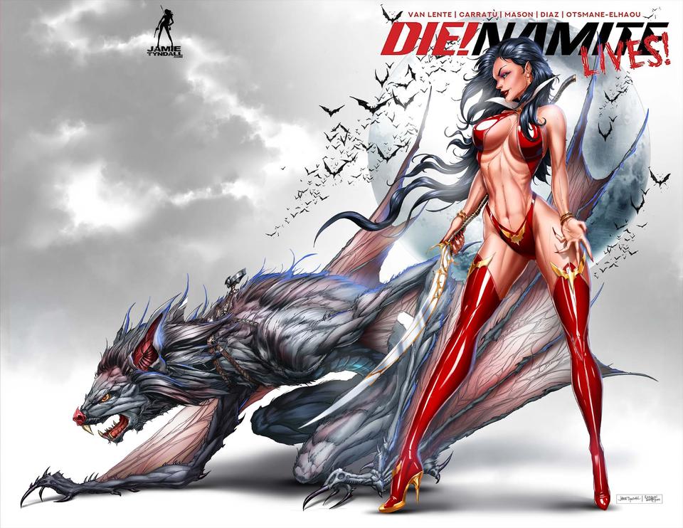 DIE!NAMITE LIVES! #3 TRADE DRESS JAMIE TYNDALL VARIANT Vampirella ABSOLUTE COMICS GROUP / RED GI