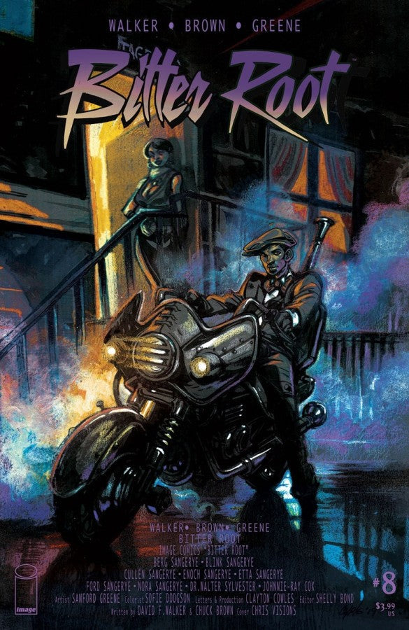 BITTER ROOT #8 CVR B VISIONS (PRINCE PURPLE RAIN HOMAGE VARIANT) 2020 Bitter Root IMAGE COMICS