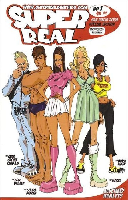 SUPER REAL #1 SDCC SPECIAL EDITION 2005 comic book SUPER REAL GRAPHICS