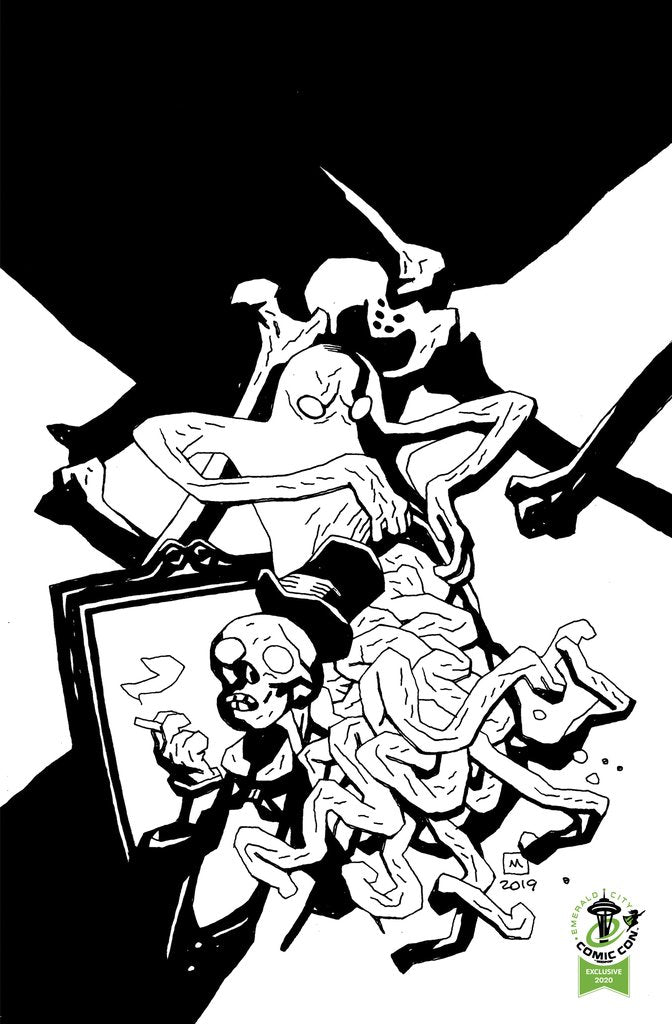 GUTT GHOST TROUBLE WITH SAWBUCKET SKELETON SOCIETY #1 - ECCC VARIANT comic book SCOUT COMICS