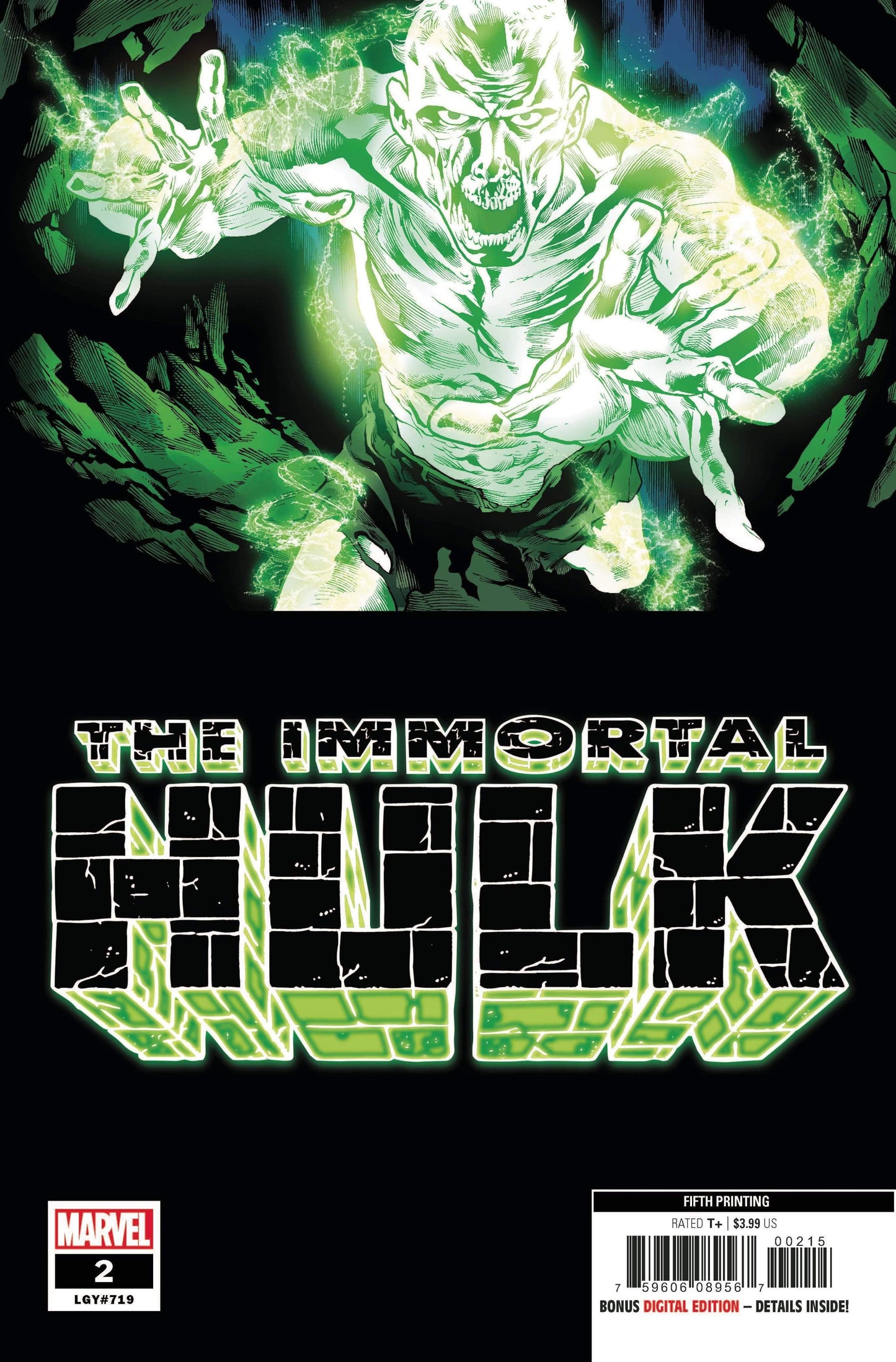 IMMORTAL HULK #2 5TH PRINT VARIANT 2019 Immortal Hulk MARVEL COMICS
