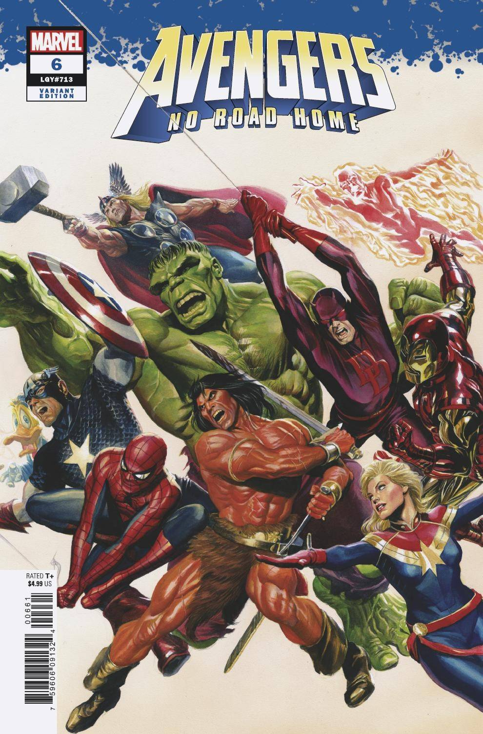 AVENGERS NO ROAD HOME #6 (OF 10) ALEX ROSS 1:100 VARIANT 2019 Avengers MARVEL COMICS