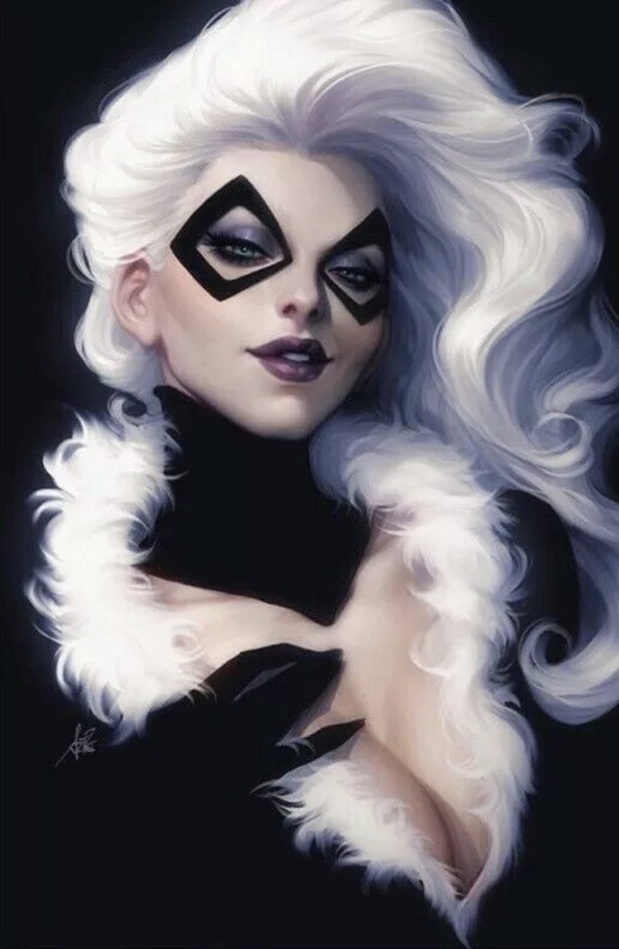 BLACK CAT #1 ARTGERM 1:200 VIRGIN VARIANT 2019 Black Cat MARVEL COMICS