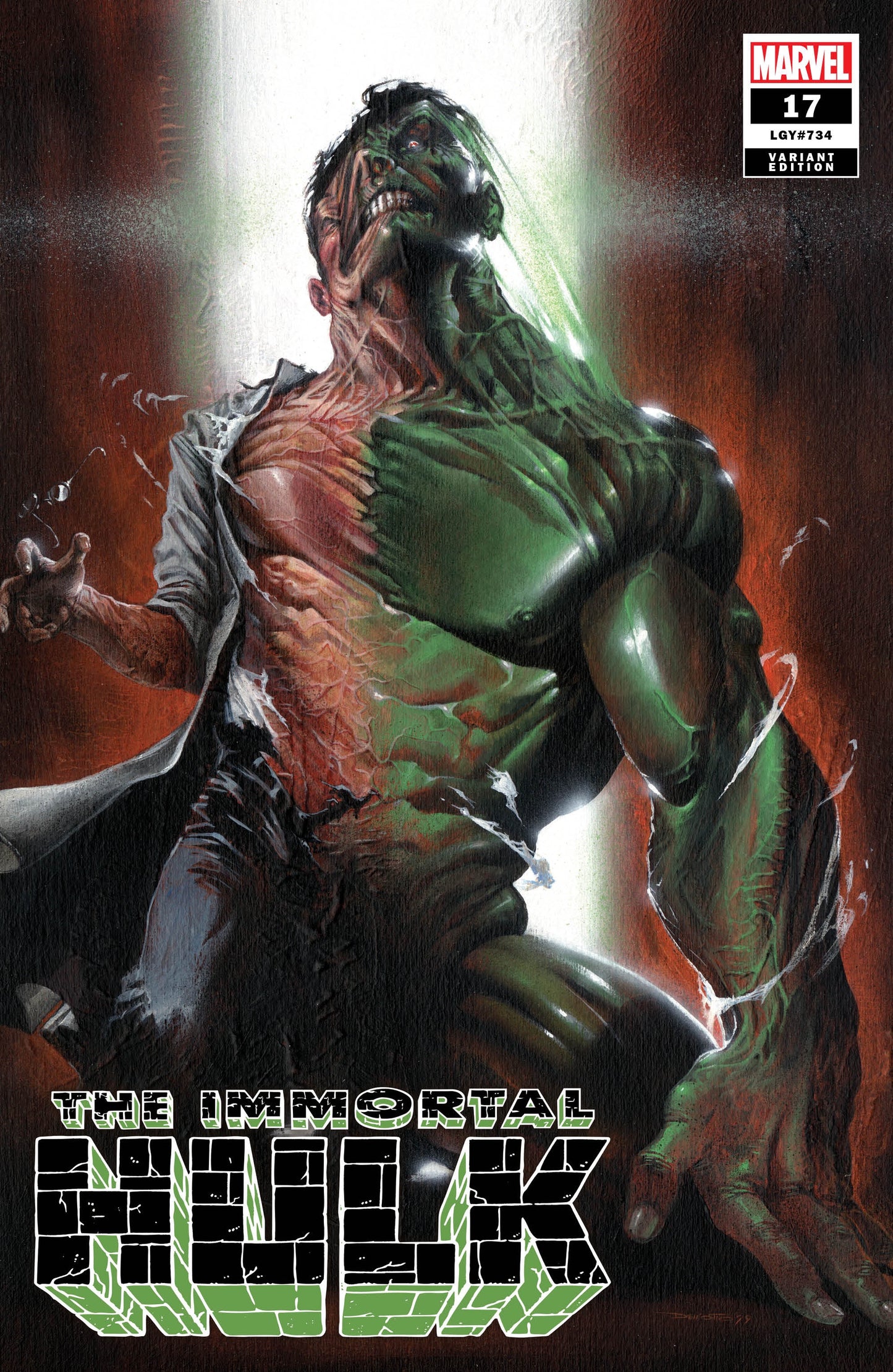 IMMORTAL HULK #17 SSCO EXCLUSIVE GABRIELE DELLOTTO TRADE DRESS VARIANT 2019 Immortal Hulk MARVEL COMICS