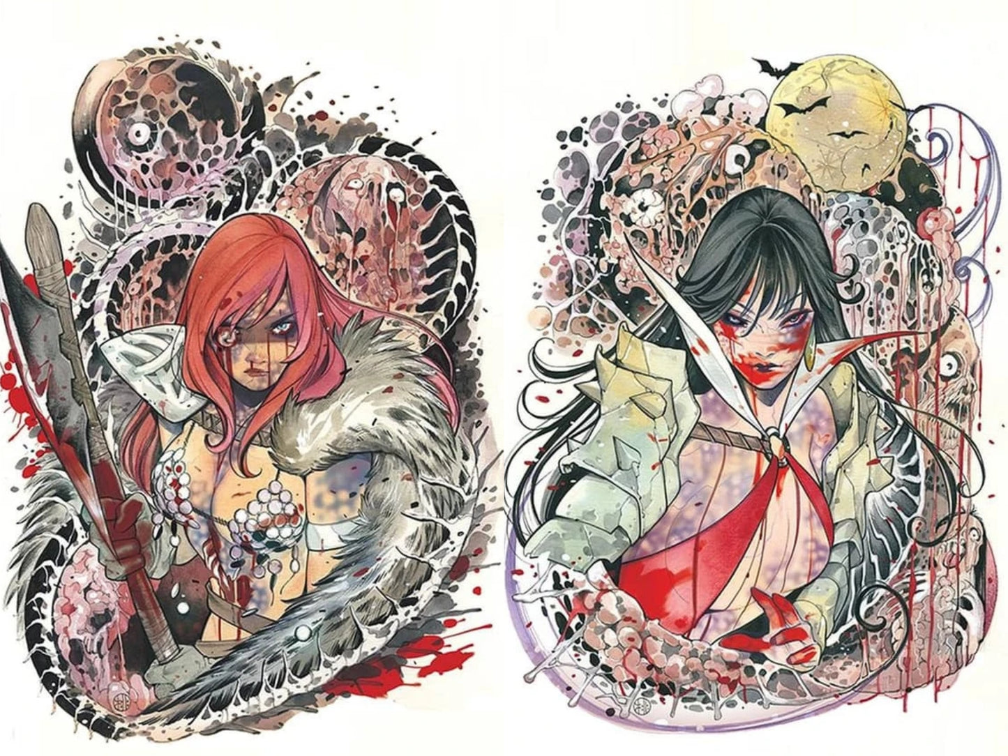 DIE!NAMITE #1 PEACH MOMOKO ZOMBIE VAMPIRELLA & RED SONJA VIRGIN EXCLUSIVE VARIANT SET 2020 Die!namite DYNAMITE