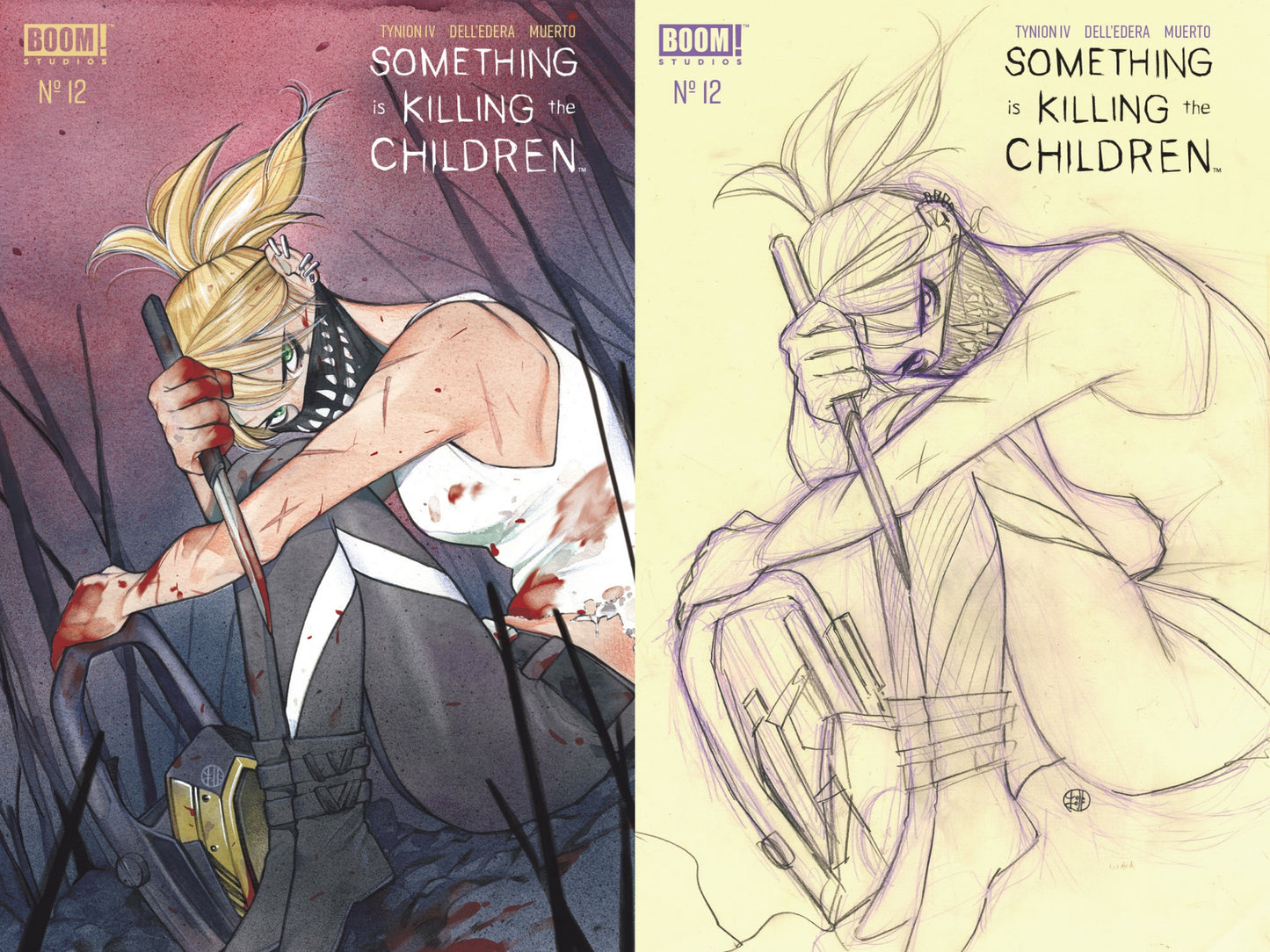 SOMETHING IS KILLING CHILDREN #12 SSCO PEACH MOMOKO TRADE DRESS & PENCIL TRADE DRESS VARIANT SET 2020 Something is Killing the Children BOOM! STUDIOS
