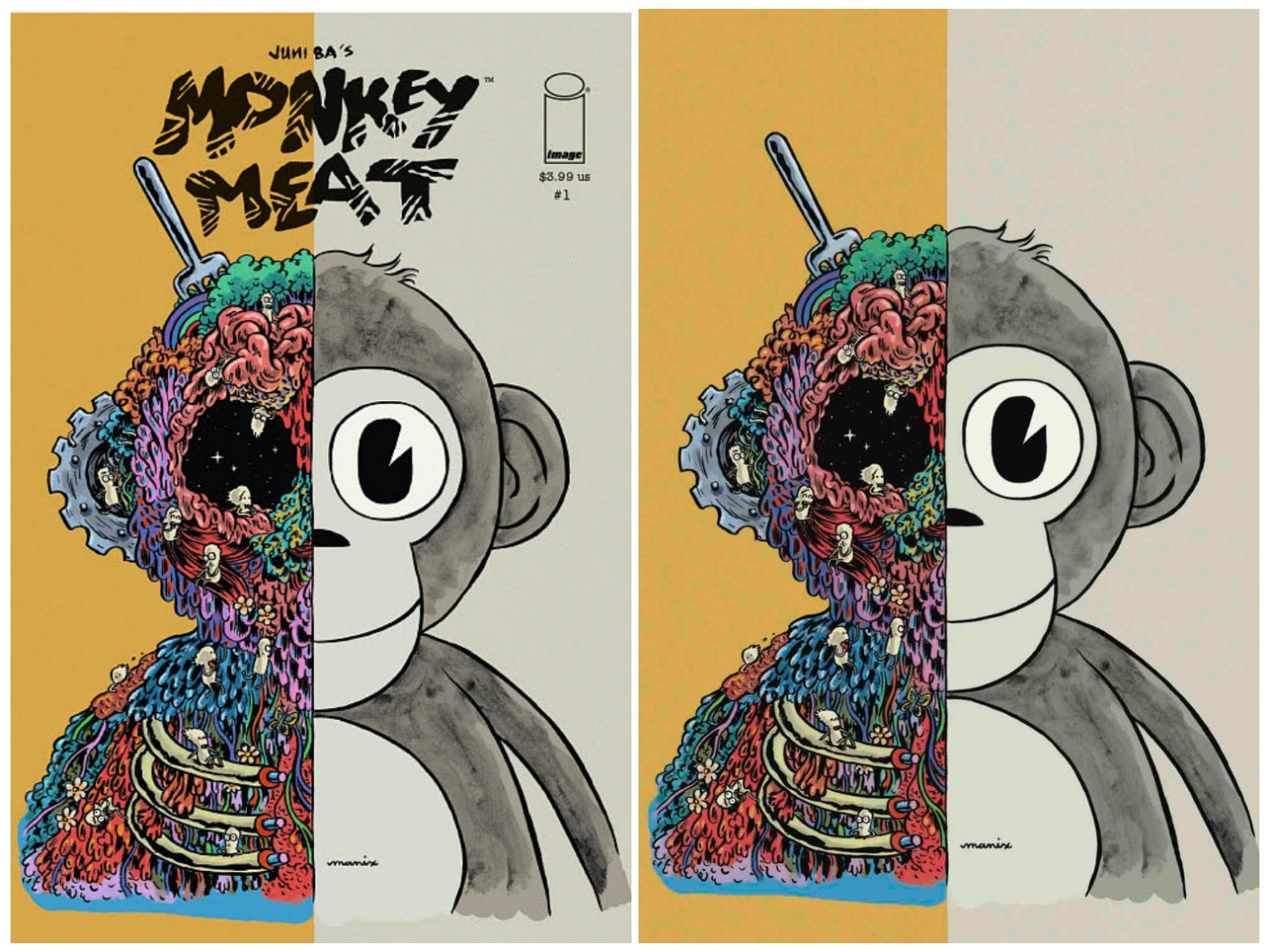 MONKEY MEAT #1 SSCO CO MANIX ABRERA EXCLUSIVE VARIANT 2022 comic book IMAGE COMICS TRADE DRESS & VIRGIN SET