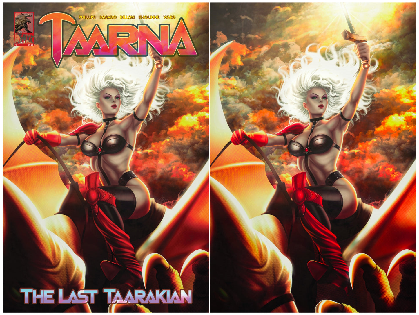 TAARNA (2020) #3 SSCO ARIEL DIAZ VARIANT 2021 Taarna HEAVY METAL MAGAZINE Trade Dress & Virgin Set