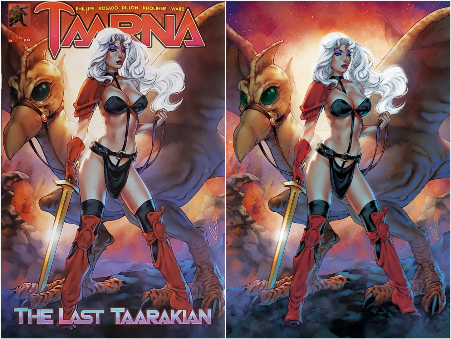 TAARNA (2020) #4 (OF 6) SSCO ELIAS CHATZOUDIS VARIANT 2021 Taarna HEAVY METAL MAGAZINE TRADE DRESS & VIRGIN SET