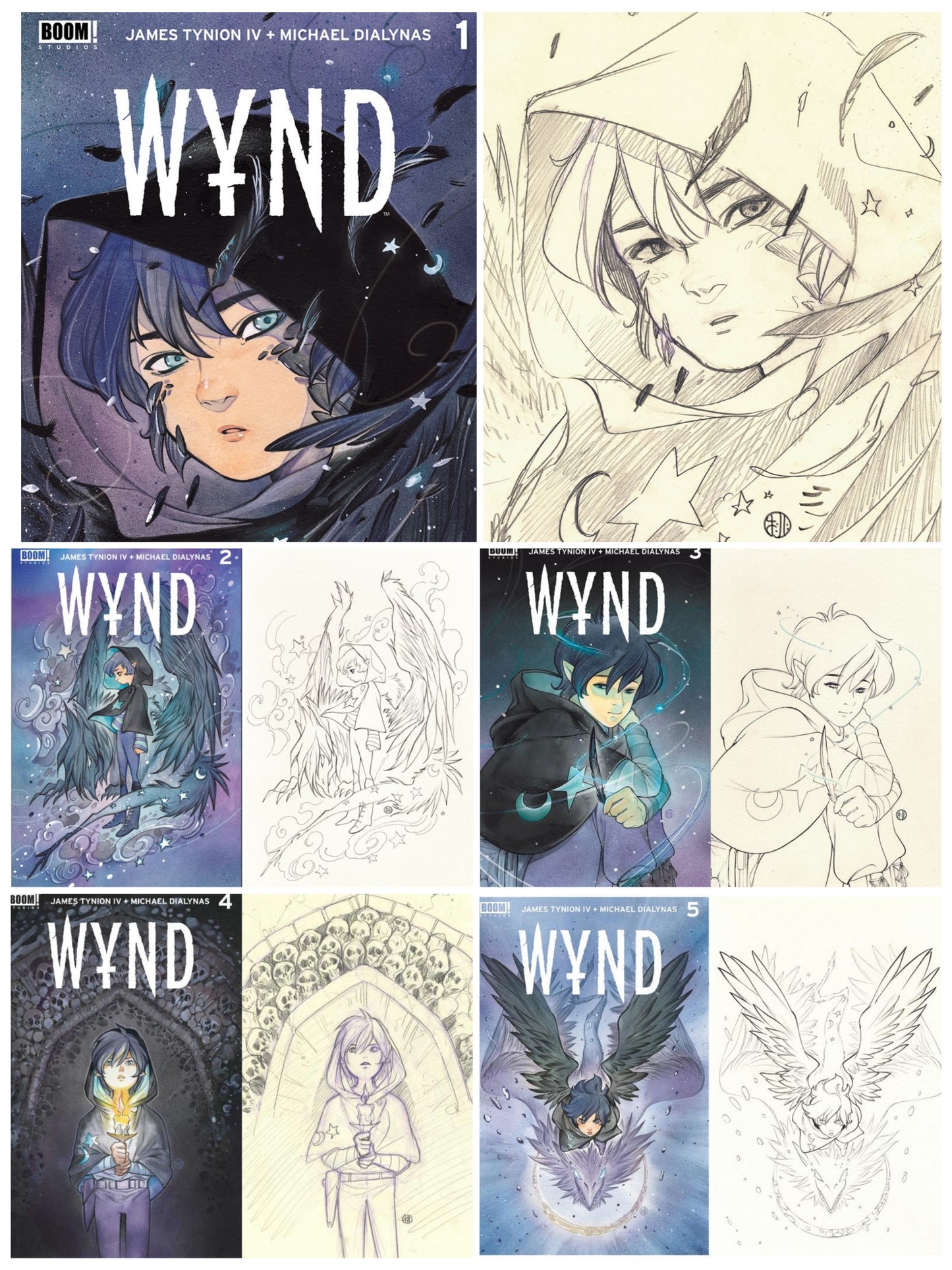WYND #1-#5 SSCO PEACH MOMOKO TRADE DRESS & PENCIL VARIANT SET comic book BOOM! STUDIOS