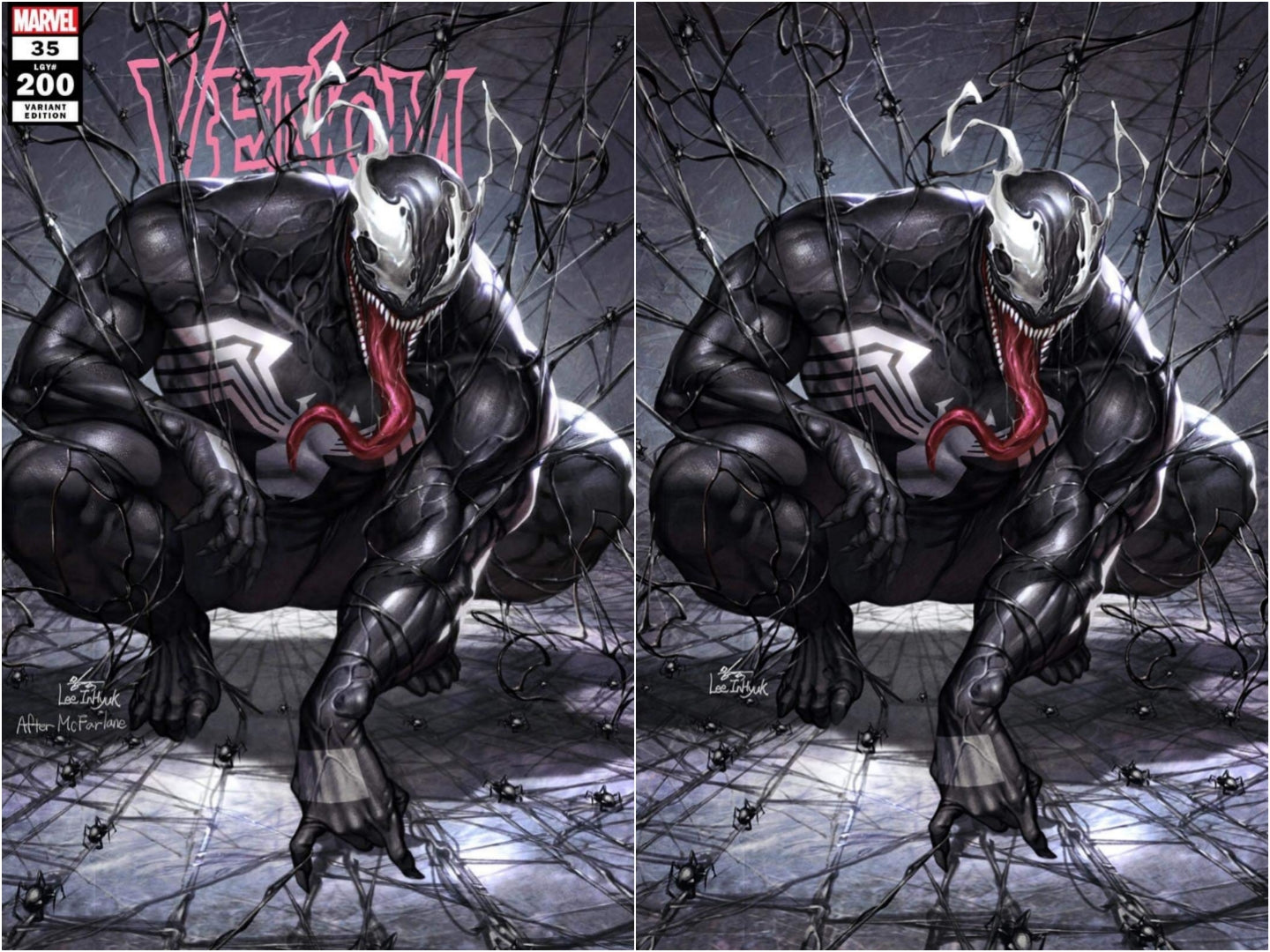 VENOM #35 SSCO INHYUK LEE SPIDER-MAN #1 HOMAGE VARIANT 2021 Venom MARVEL COMICS SET