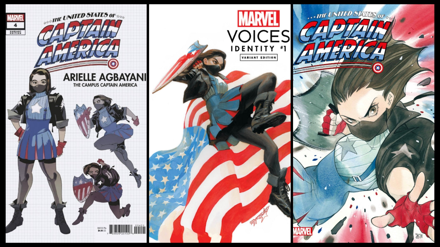 UNITED STATES CAPTAIN AMERICA #4 & MARVEL VOICES IDENTITY #1 SET OF 3 2021 Captain America MARVEL COMICS