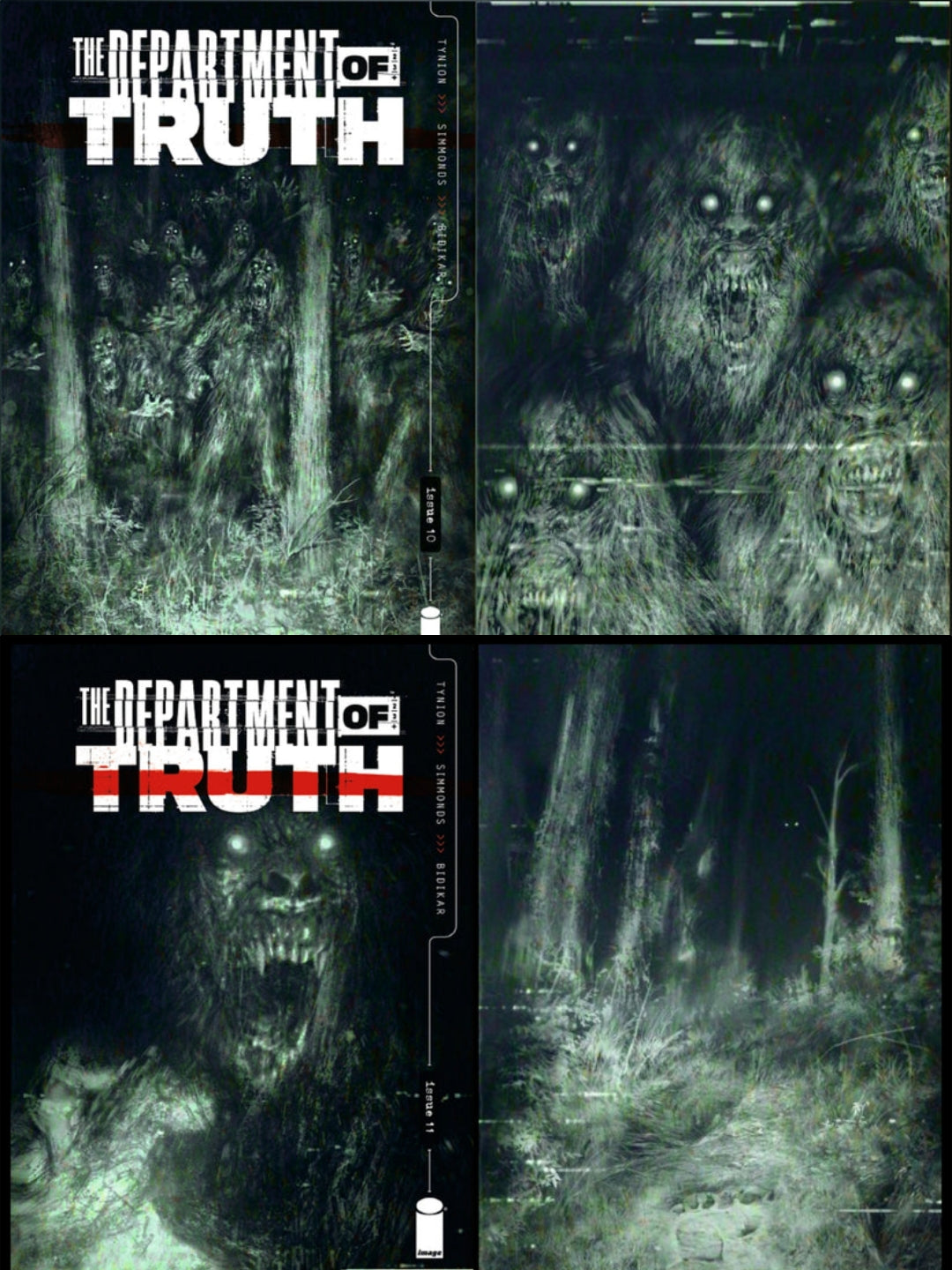 DEPARTMENT OF TRUTH #10 & #11 SSCO DAVID ROMERO VARIANT SET 2021 Department of Truth IMAGE COMICS