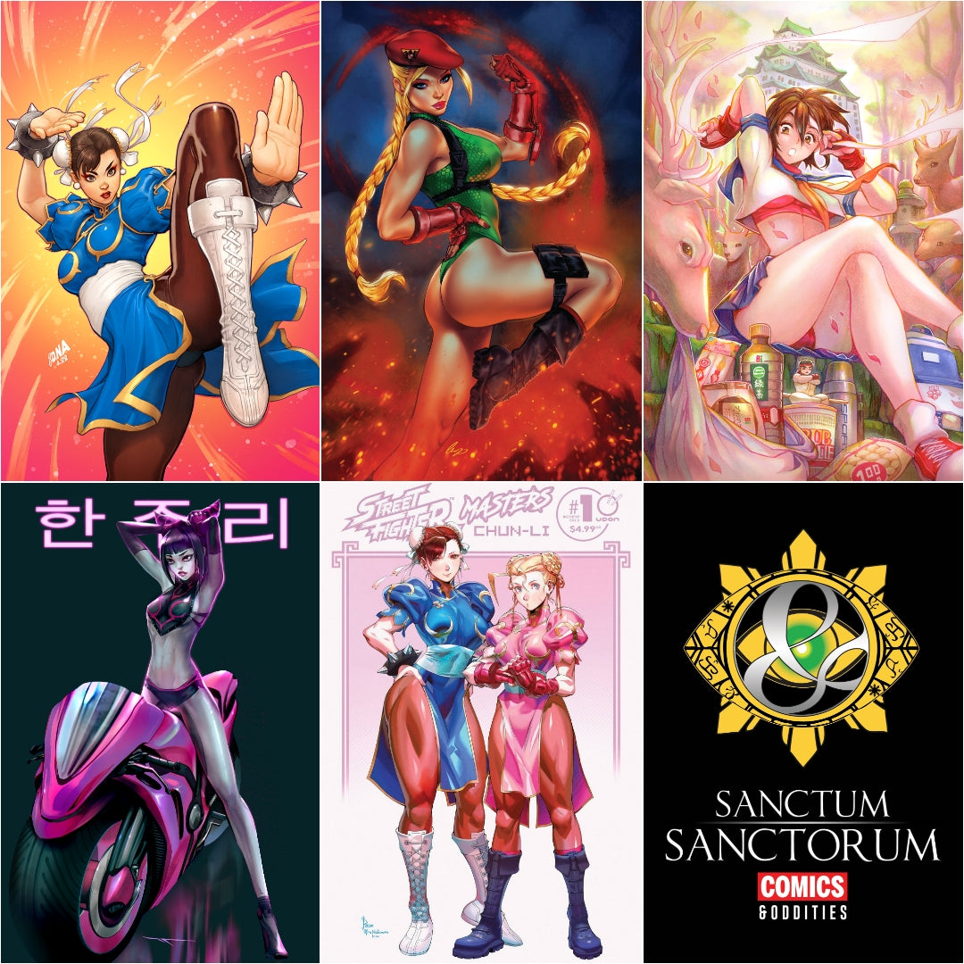 STREET FIGHTER MASTERS CHUN-LI #1 SSCO VARIANT SET + 1:5 GENZOMAN RATIO 2022 comic book UDON ENTERTAINMENT INC